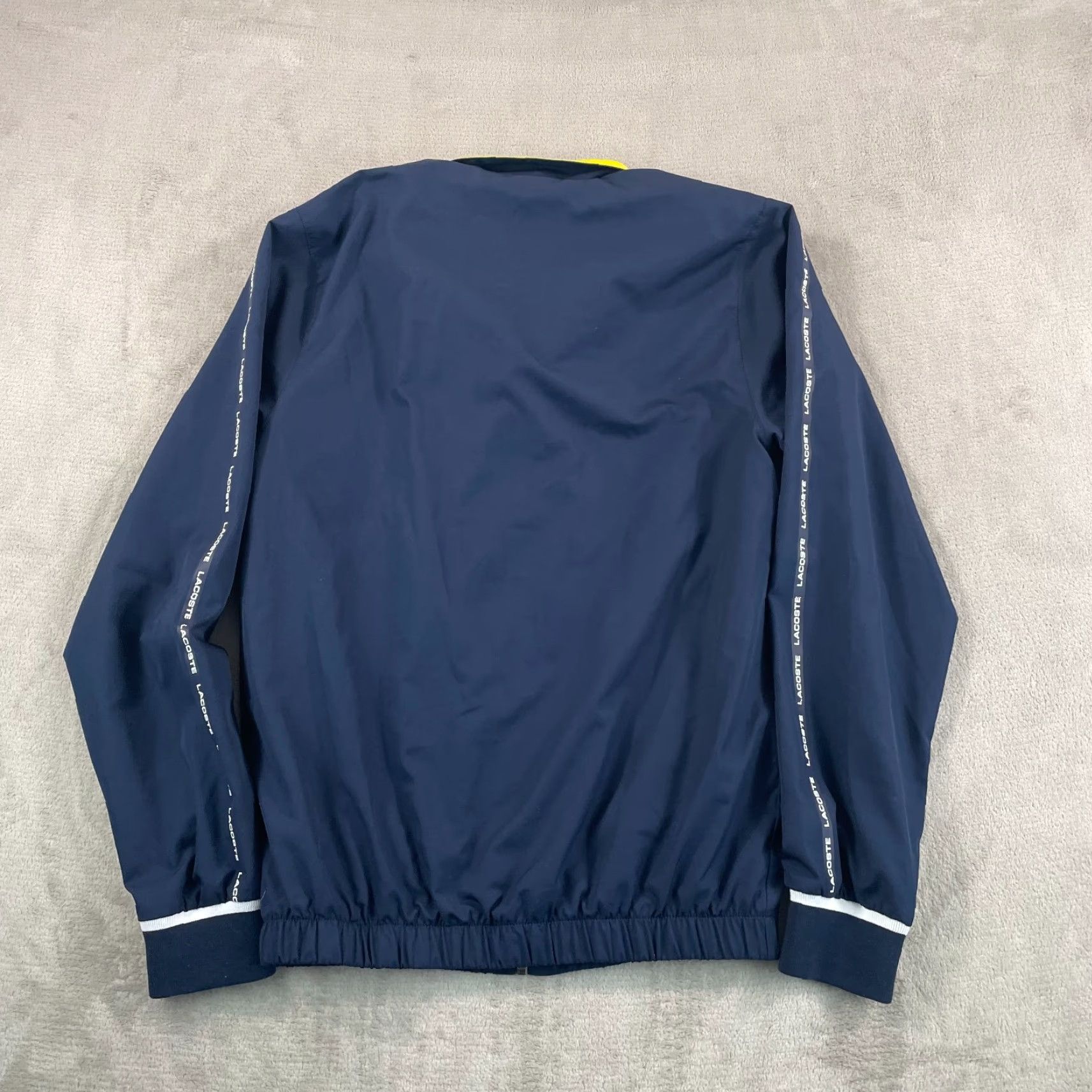 Lacoste Lacoste Tracksuit Mens Small Navy Blue 2 Piece Jacket Pants Zip Collared Logo Activewear Performance Size US 29 - 7 Thumbnail