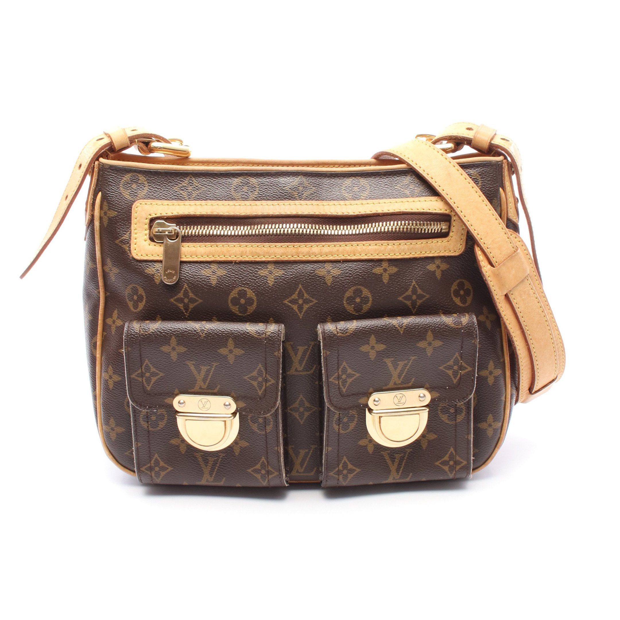 Louis Vuitton Louis Vuitton Hudson Gm Monogram Shoulder Bag Leather Brown Size ONE SIZE - 1 Thumbnail