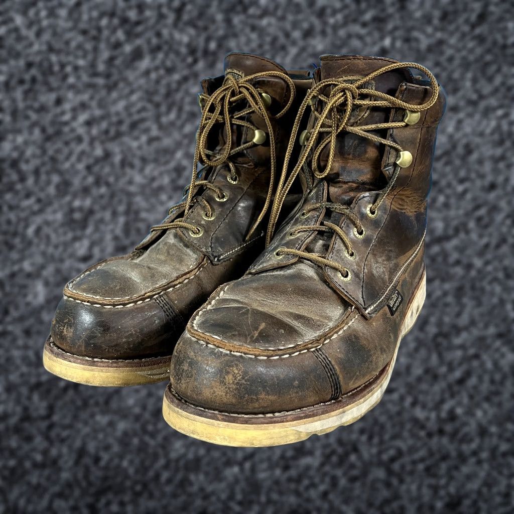 Vintage VINTAGE Weinbrenner Boots 9D Moc Toe Boy Scout  display picture 1
