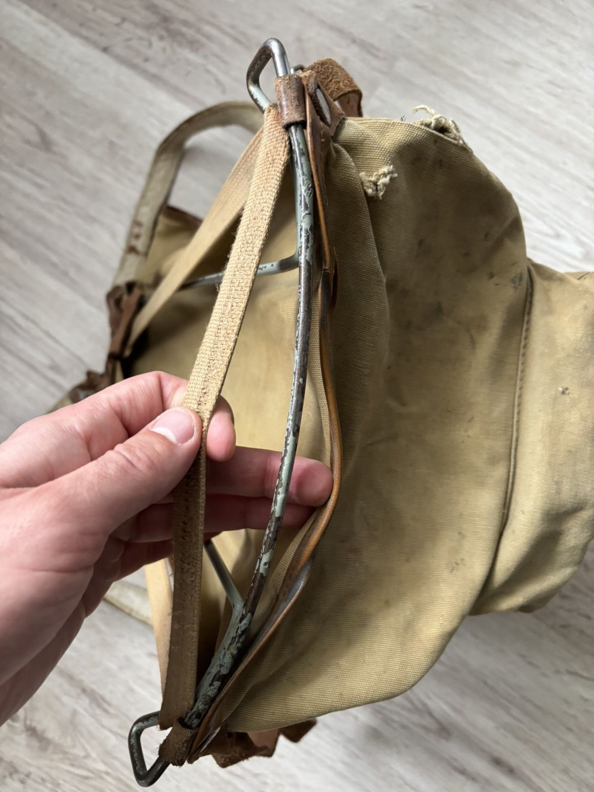 Other Vintage German Canvas & Leather Small Daypack 1950s–1970s Size ONE SIZE - 12 Thumbnail