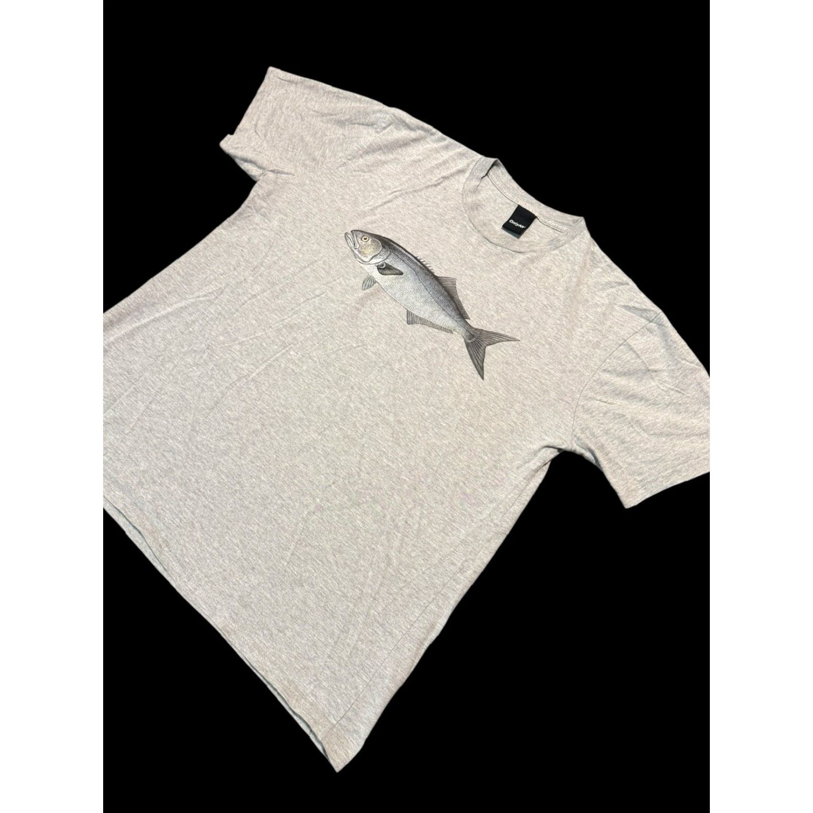 Only NY VINTAGE Only NY Fish T-Shirt Mens Grey Size XL Size US XL / EU 56 / 4 - 4 Thumbnail