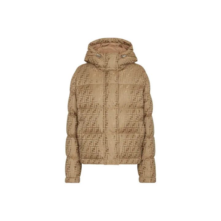 Fendi Fendi Logo Printed Hooded Long Sleeve Jacket 0079 Size S / US 4 / IT 40 - 1 Thumbnail