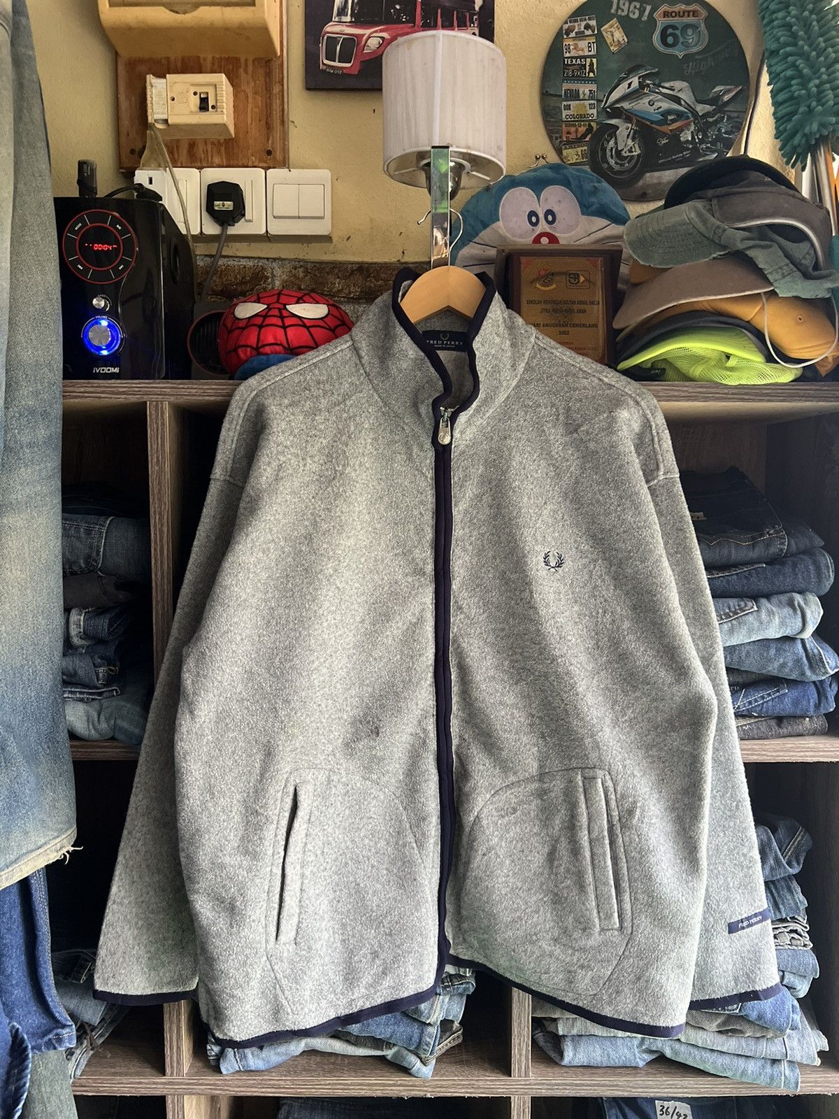 Fred Perry 🔥Made in Japan Fred Perry Zipper Fleece Jacket Size US L / EU 52-54 / 3 - 1 Thumbnail