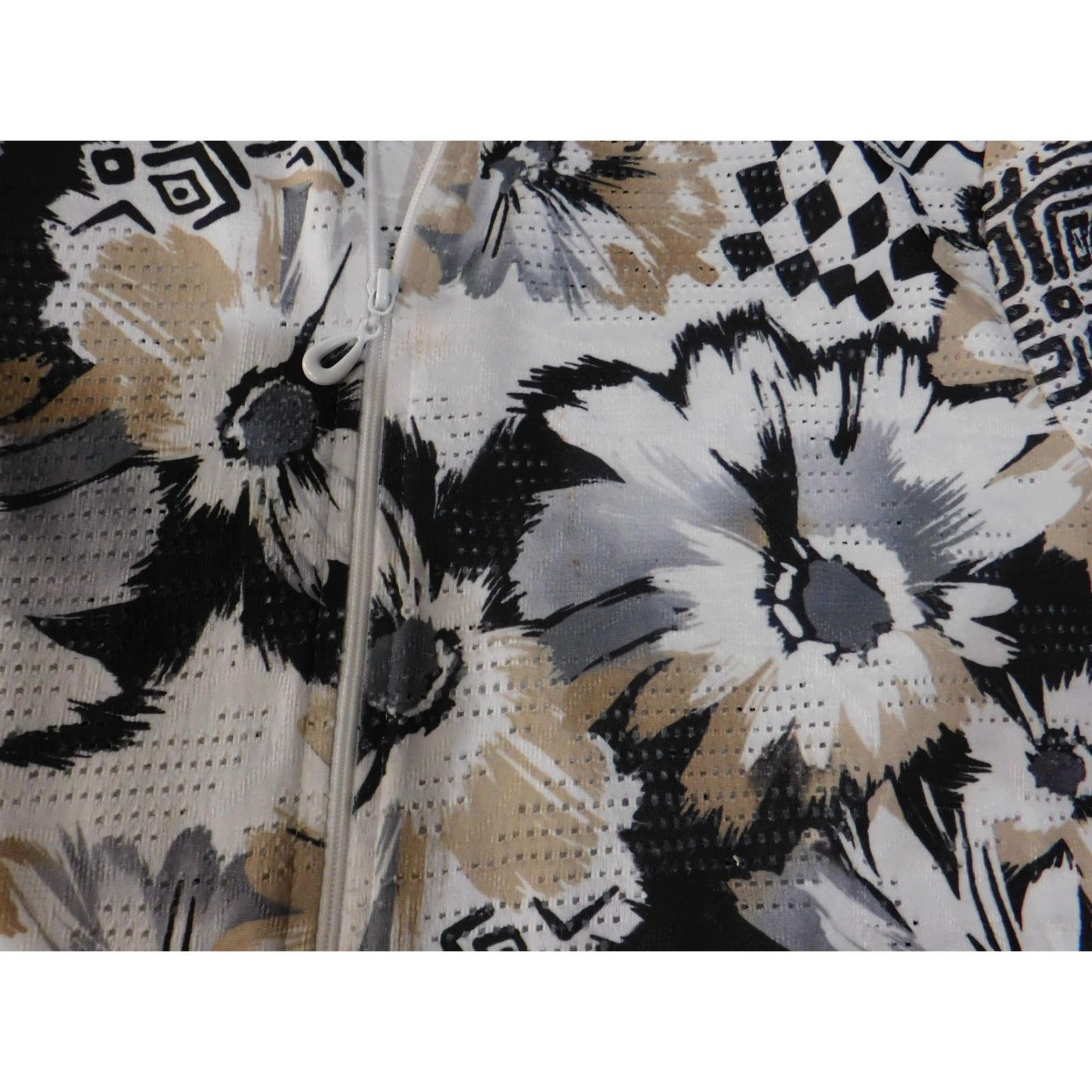 Vintage Alfred Dunner Jacket Womens Petite Medium Floral Zip Up Geometric Pattern Size M / US 6-8 / IT 42-44 - 5 Thumbnail