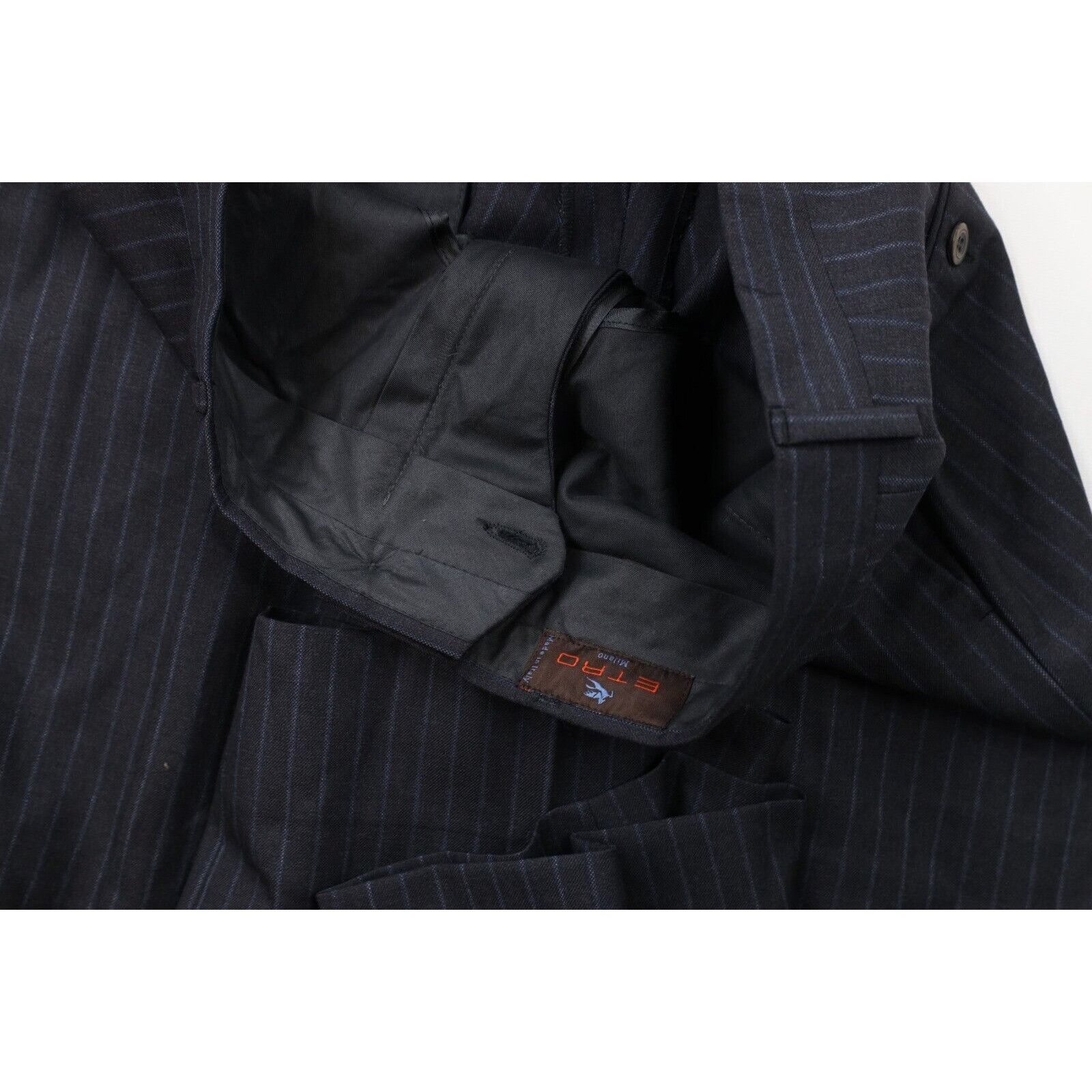 Etro Etro Milano 2 Piece Wool Pinstriped Suit Size 44R - 17 Thumbnail