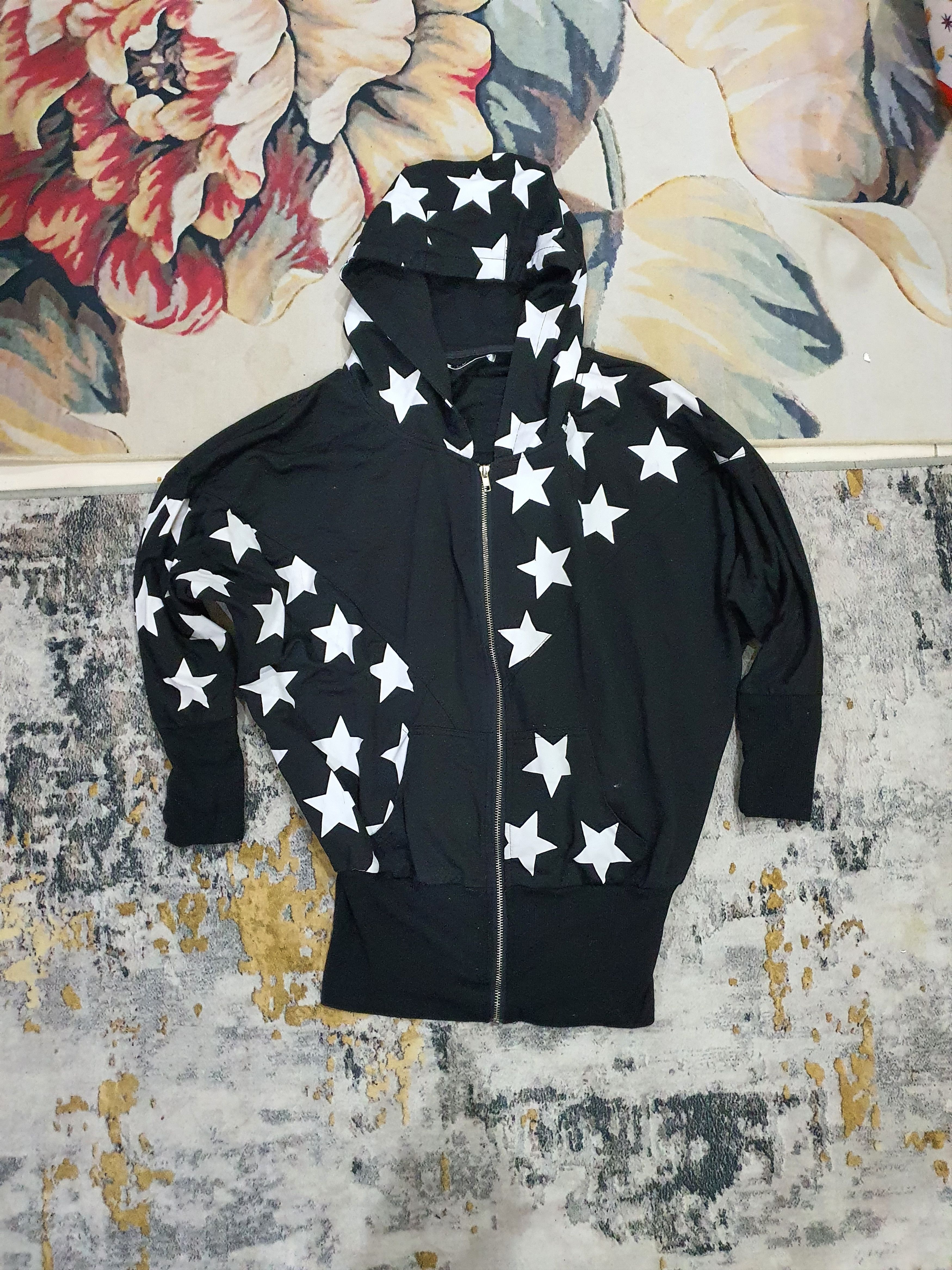Vintage Acdc Rag STA Pattern Full Zip in black with white stars Size XL / US 12-14 / IT 48-50 - 7 Thumbnail