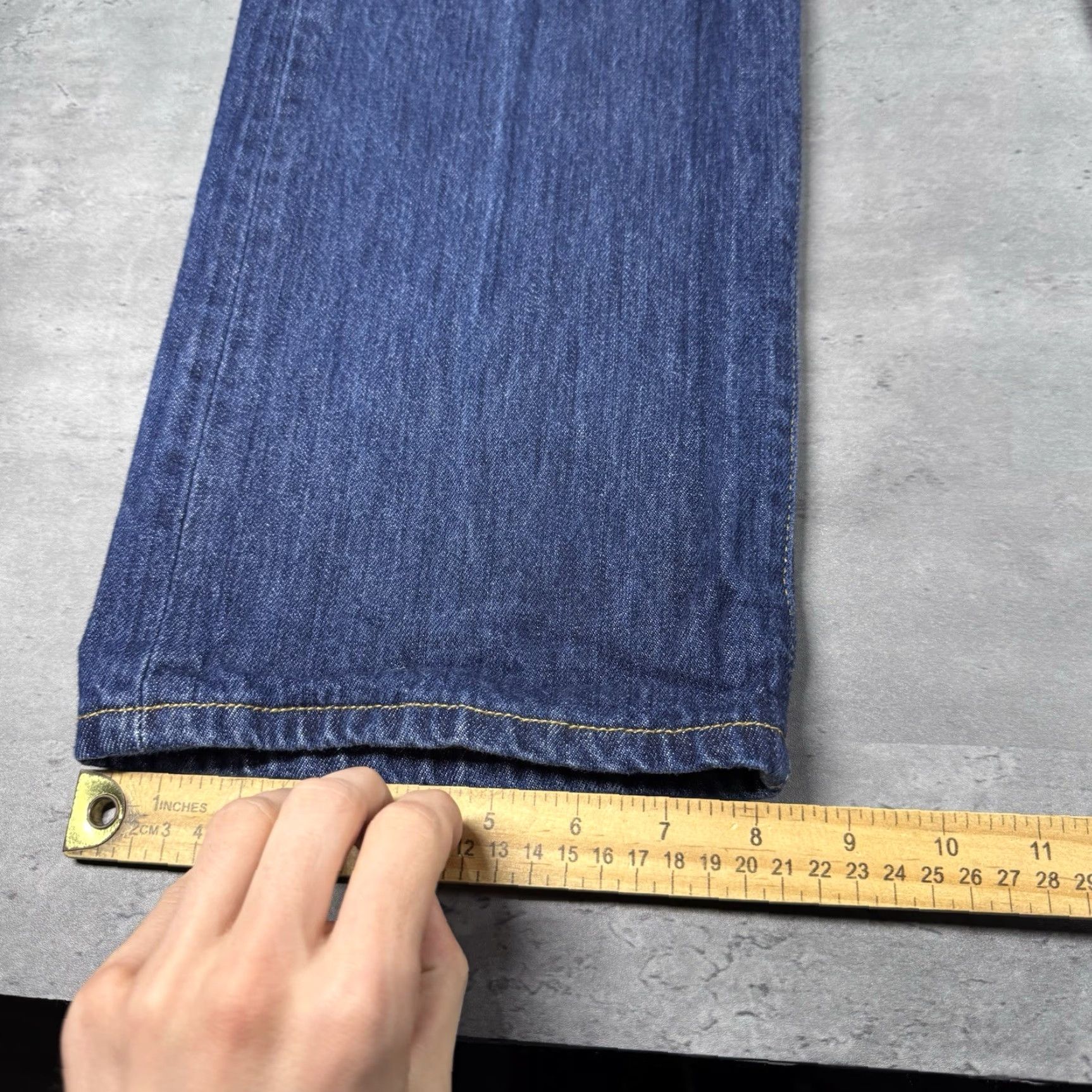 Levi's VINTAGE Levi's Jeans Men 34x32 501 XX Blue Denim Dark Western Cowboy Distressed Regular 34 in Mens Jeans 90s Size US 34 / EU 50 - 7 Thumbnail