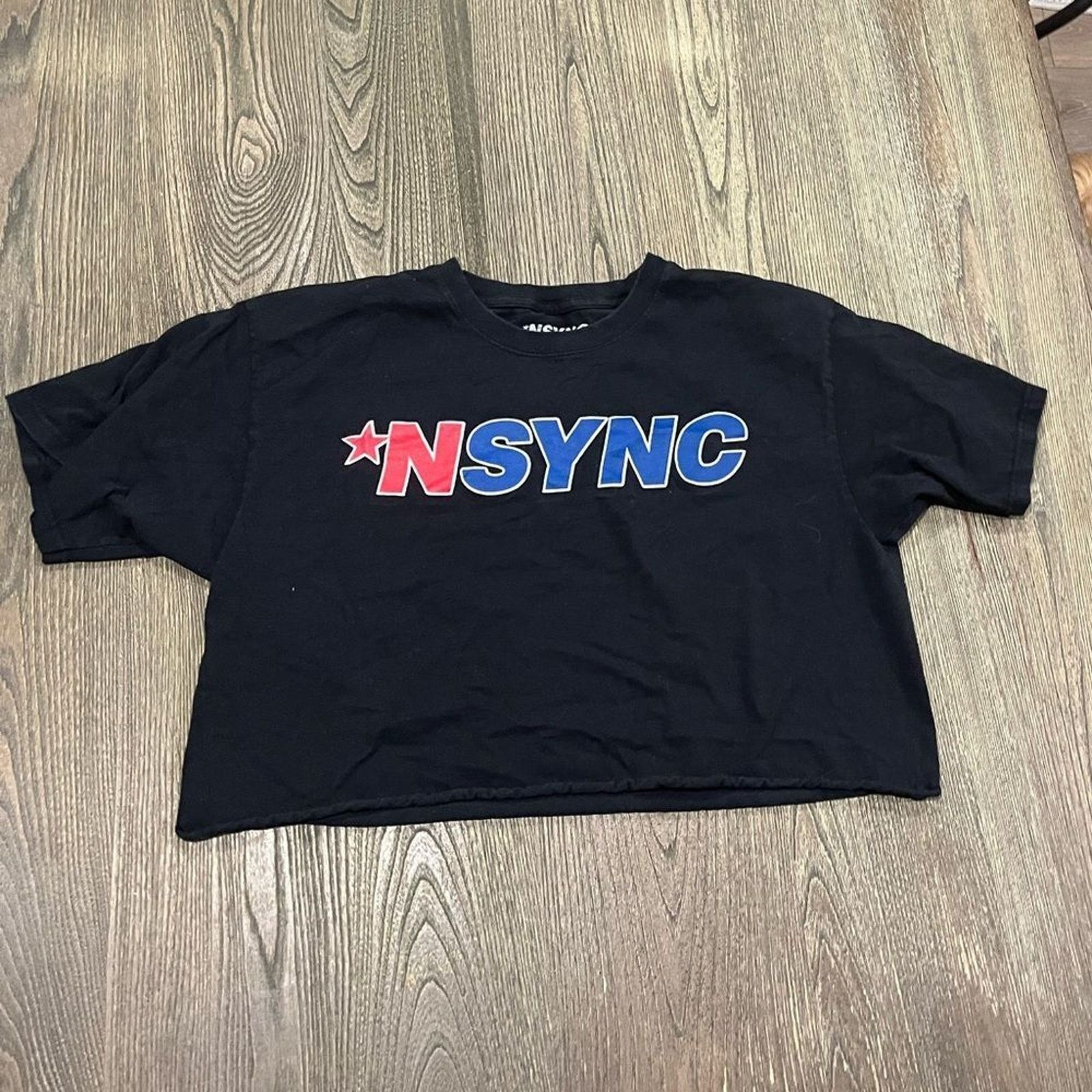 Vintage NSYNC Cropped Top Short Sleeve Crewneck Logo Print Size L Size L / US 10 / IT 46 - 1 Thumbnail