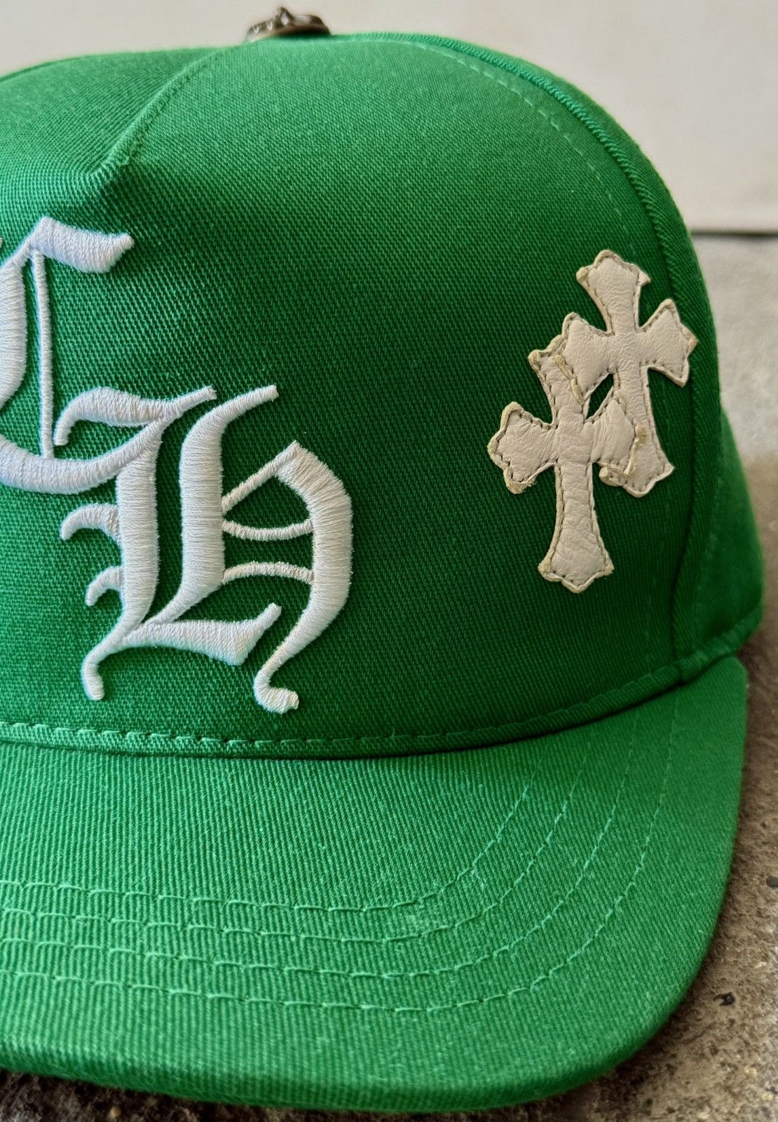 Chrome Hearts Chrome Hearts - Leather Cross Patch - Baseball Hat Size ONE SIZE - 2 Thumbnail