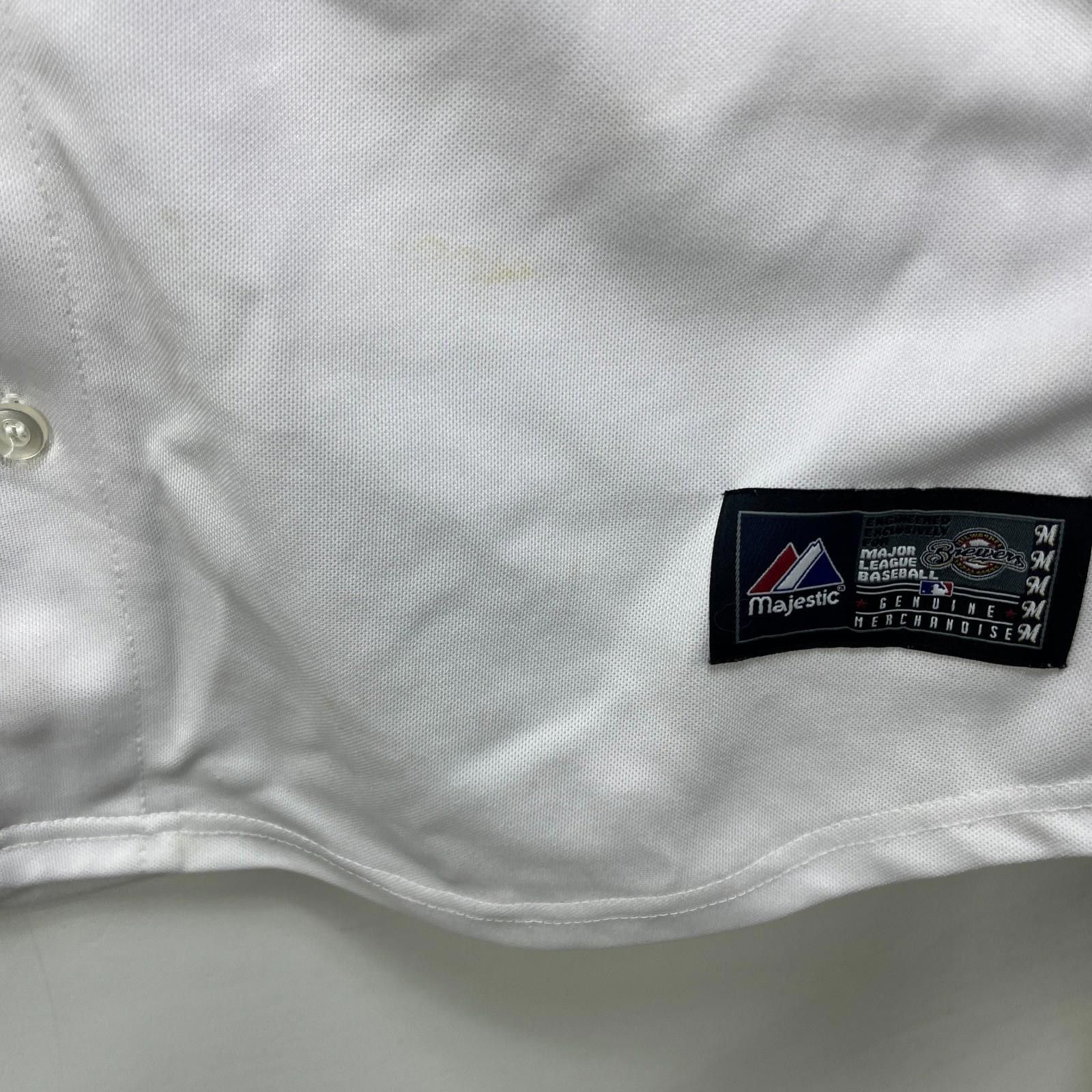 Majestic Vintage Milwaukee Brewers Baseball Jersey Medium Ryan Braun Size ONE SIZE - 5 Thumbnail