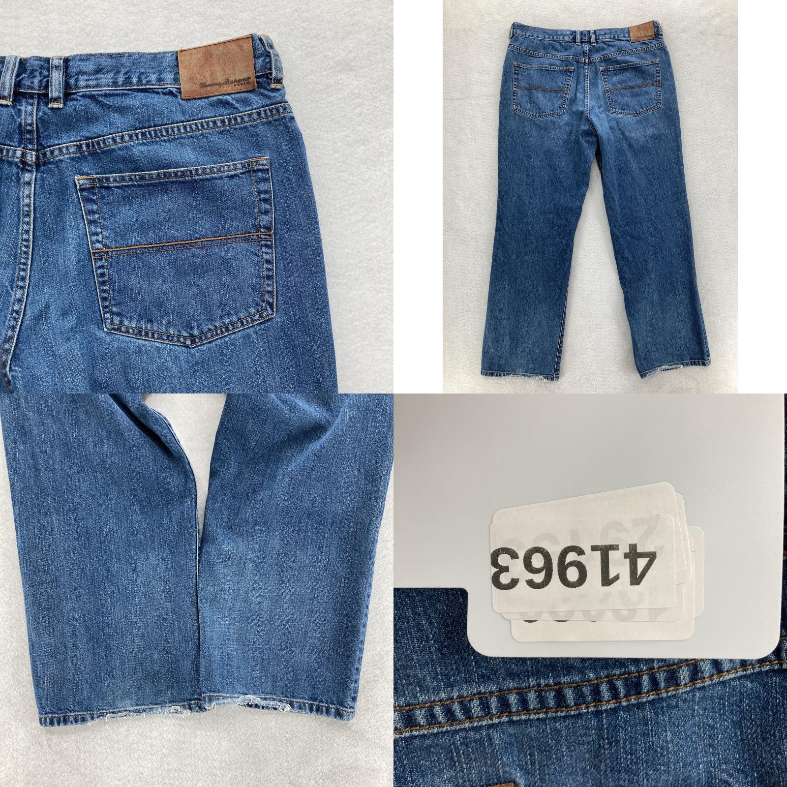 Tommy Bahama Tommy Bahama Jeans Mens 38x32 Blue Classic Fit Medium Wash Five Pocket Denim Shirt? Size US 38 / EU 54 - 9 Thumbnail