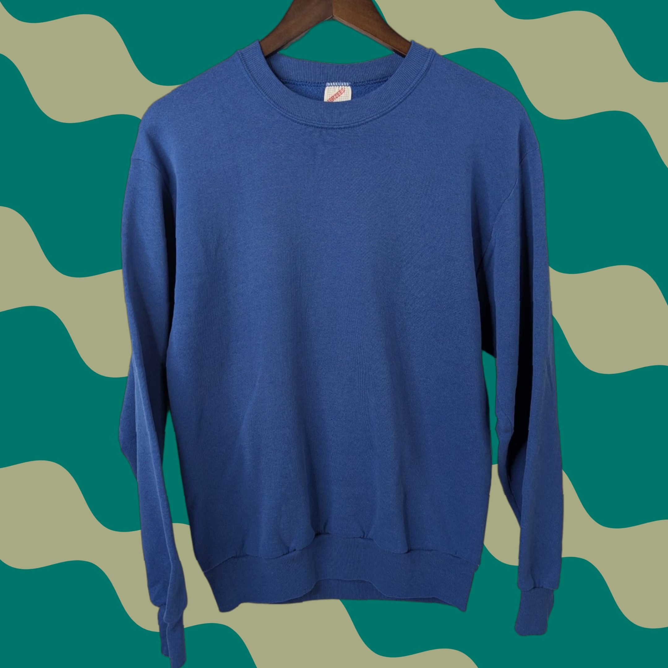 Jerzees VINTAGE Jerzees Crewneck Sweatshirt Blue USA Made 90s Size M Unisex Adults Pullover Crew Neck Cotton Polyester Fleece Size US M / EU 48-50 / 2 - 1 Thumbnail