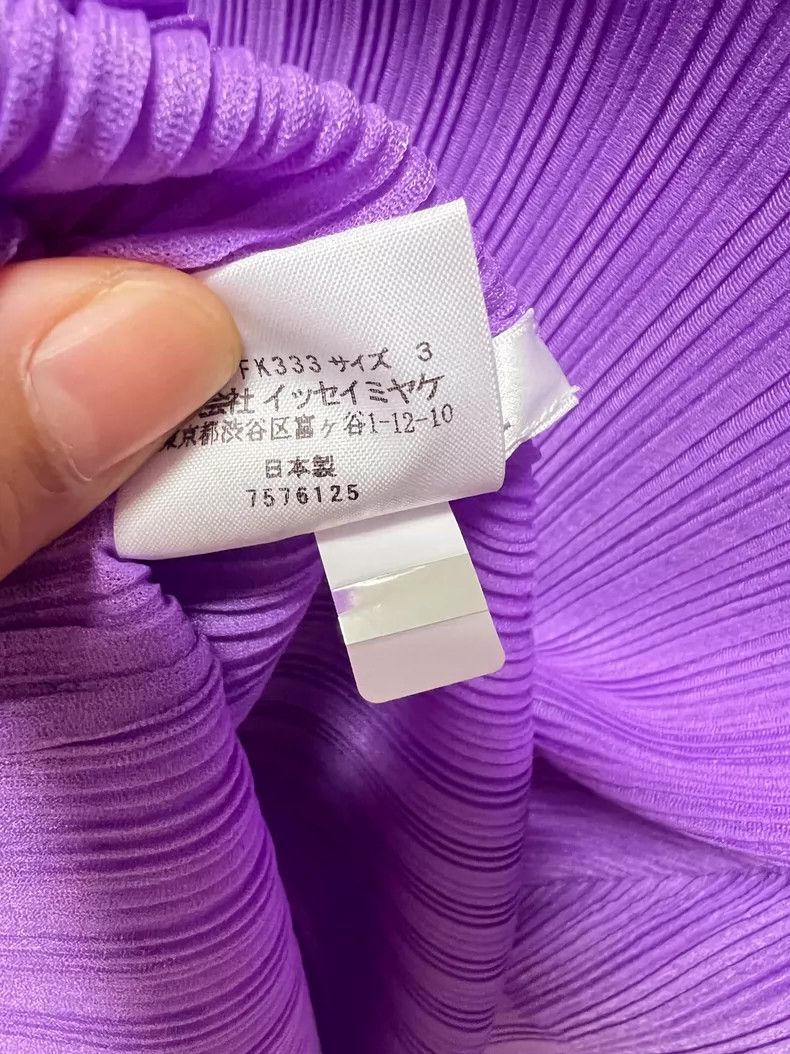 Issey Miyake issey miyake size:3 Purple long sleeves 2506-Nextarrow Size XXS / US 00 / IT 34 - 3 Thumbnail