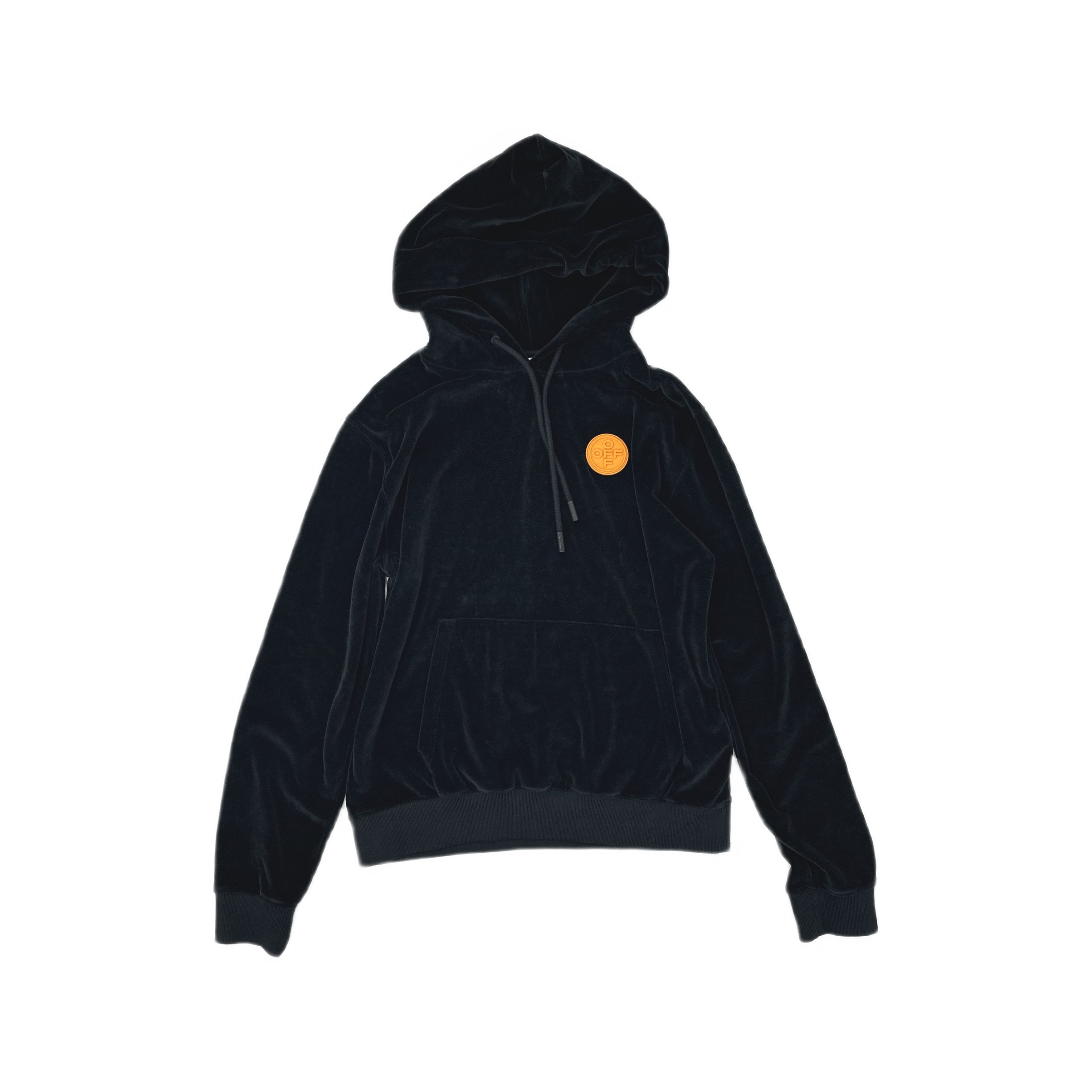 Off-White Off-White Velvet Logo Hoodie Size M Size US M / EU 48-50 / 2 - 1 Thumbnail