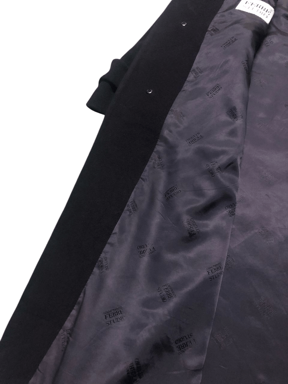 Gianfranco Ferre GIANFRANCO FERRE STUDIO BELTTED WOOL LONG COAT Size US L / EU 52-54 / 3 - 15 Thumbnail