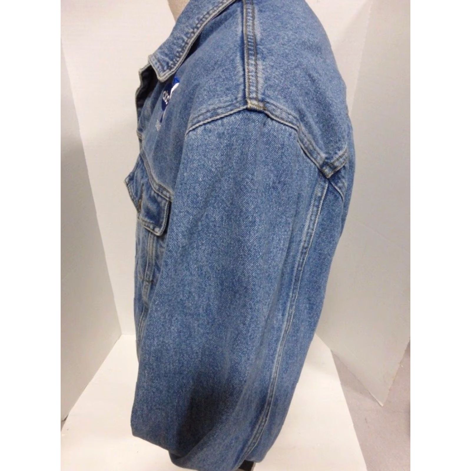 Vintage Identity Jean Jacket Women's Large Blue "Debra Duncan" Casual Outerwear Size 36" / US 14 / IT 50 - 6 Thumbnail
