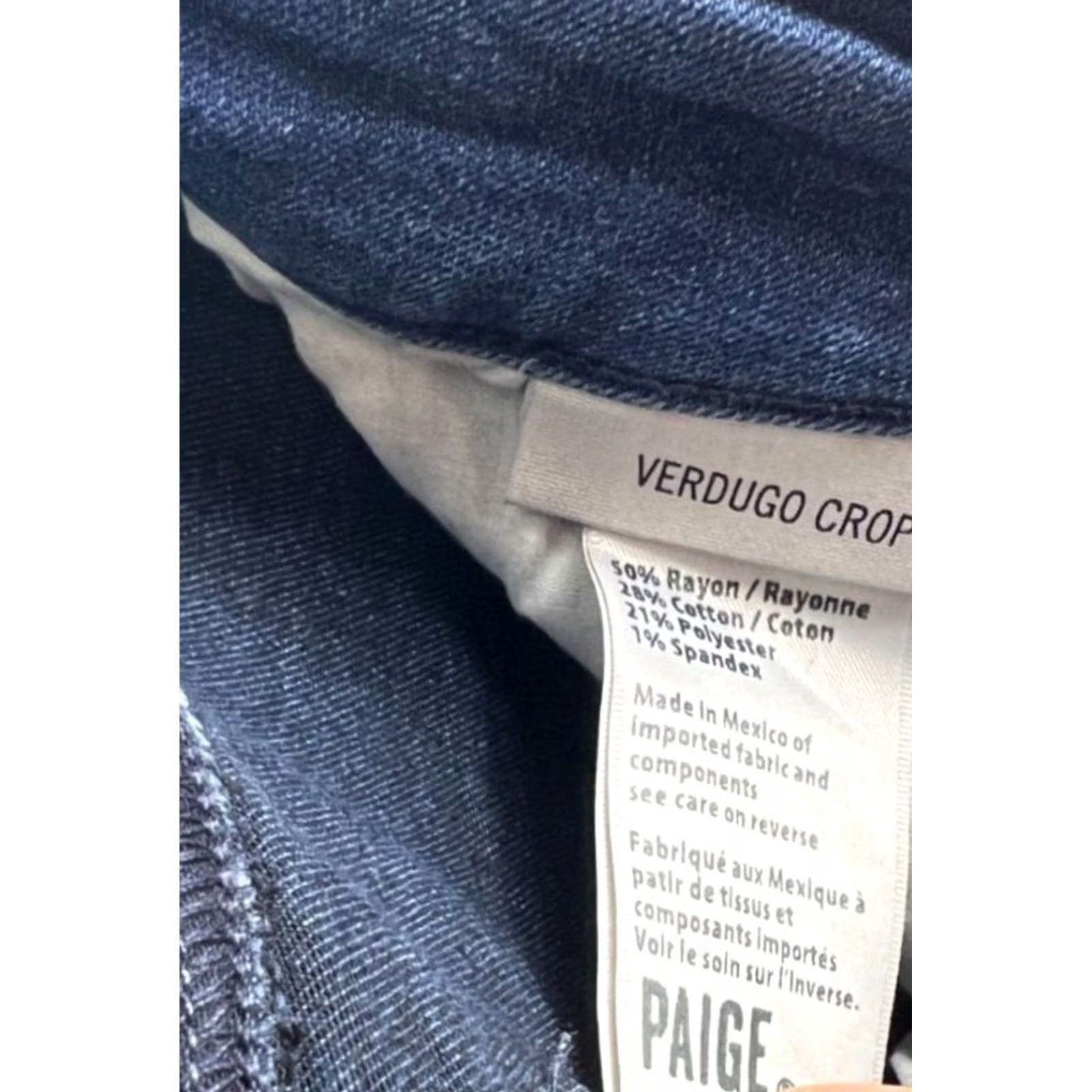 Paige Paige Verdugo Jeans Women Dark Wash Blue Size 26 Skinny Crop 5-Pocket Denim Pants Size 26" / US 2 / IT 38 - 6 Thumbnail