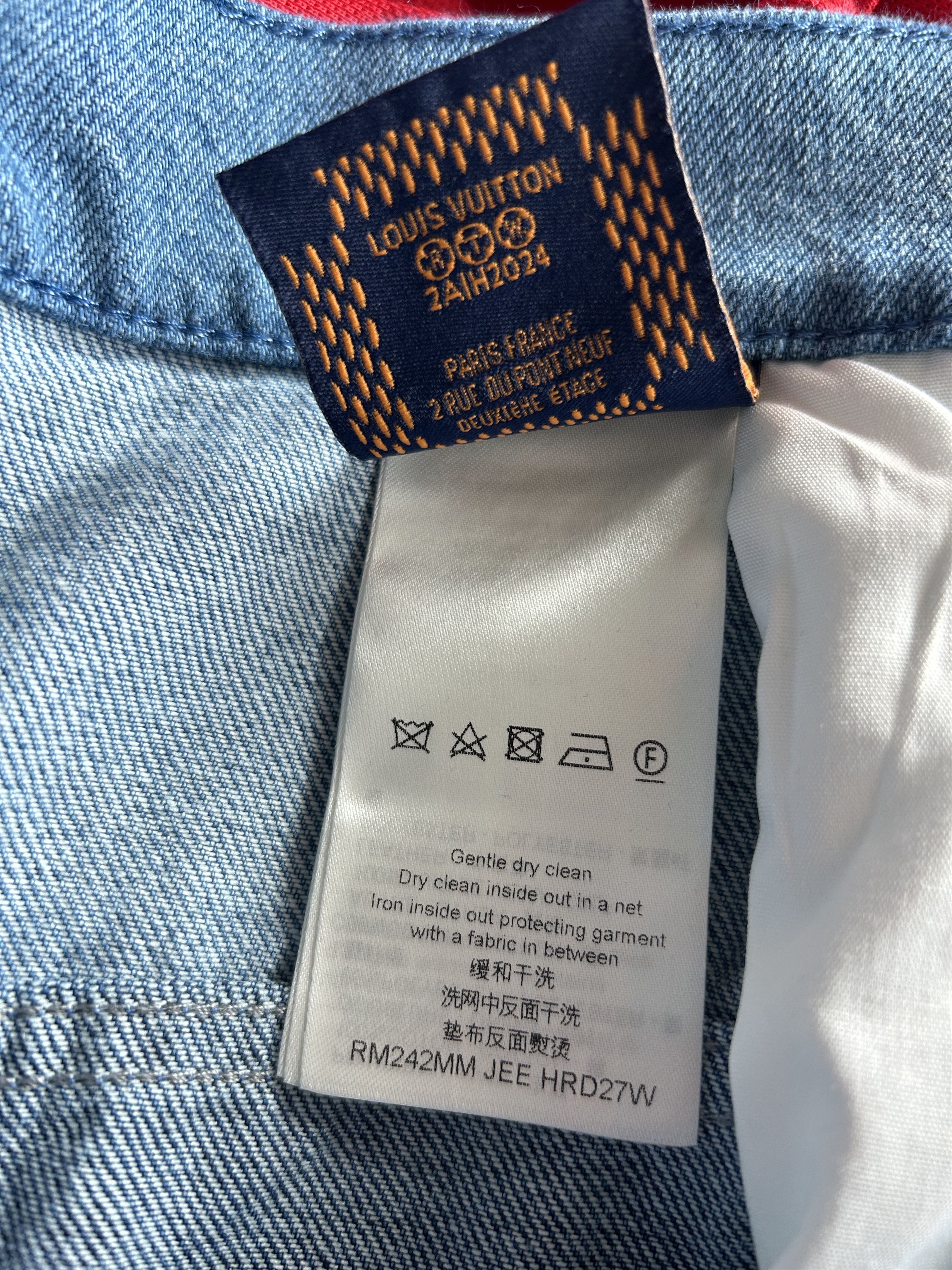 Louis Vuitton Louis Vuitton Blue Monogram Patchwork Denim Shorts Size US 40 / EU 56 - 4 Thumbnail
