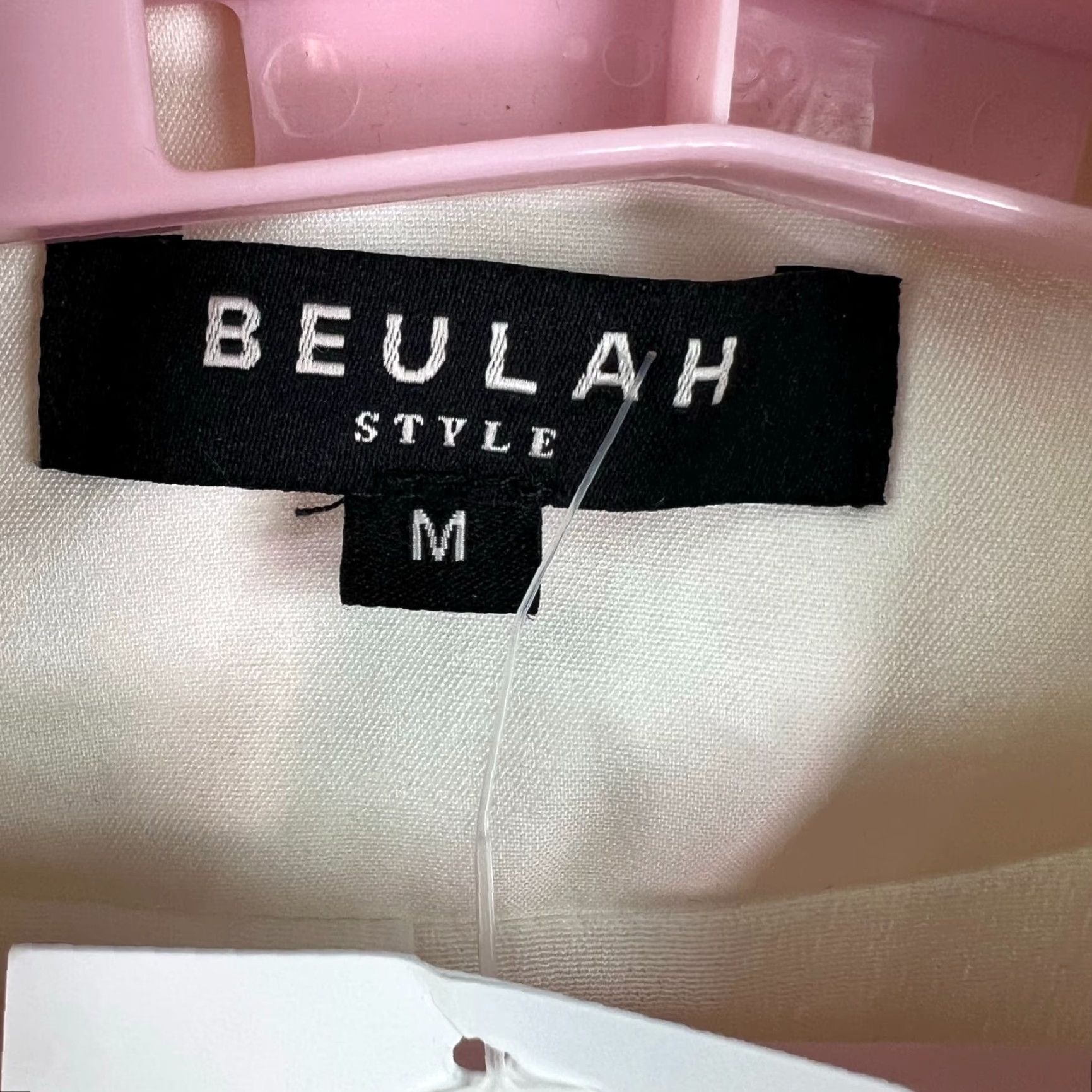 Vintage Beulah Patchwork Ruffles White Dress – Woman M Midi Chiffon Jacket Dress, Sleeveless, Double Breasted, Business/Cocktail, Regular Size M, White Size M / US 6-8 / IT 42-44 - 4 Thumbnail