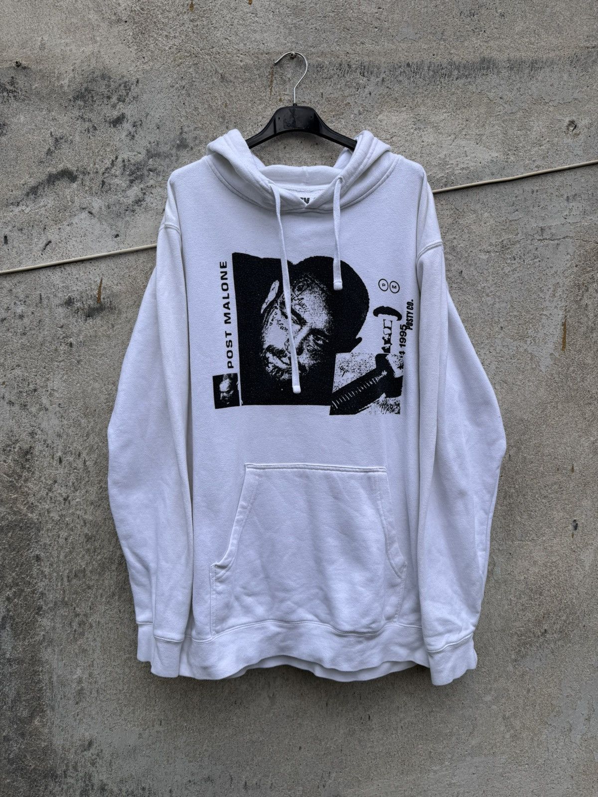 POST&CO Post Malone Posty&Co White Hoodie Merch Rock Rap Hip-hop Size US L / EU 52-54 / 3 - 2 Thumbnail