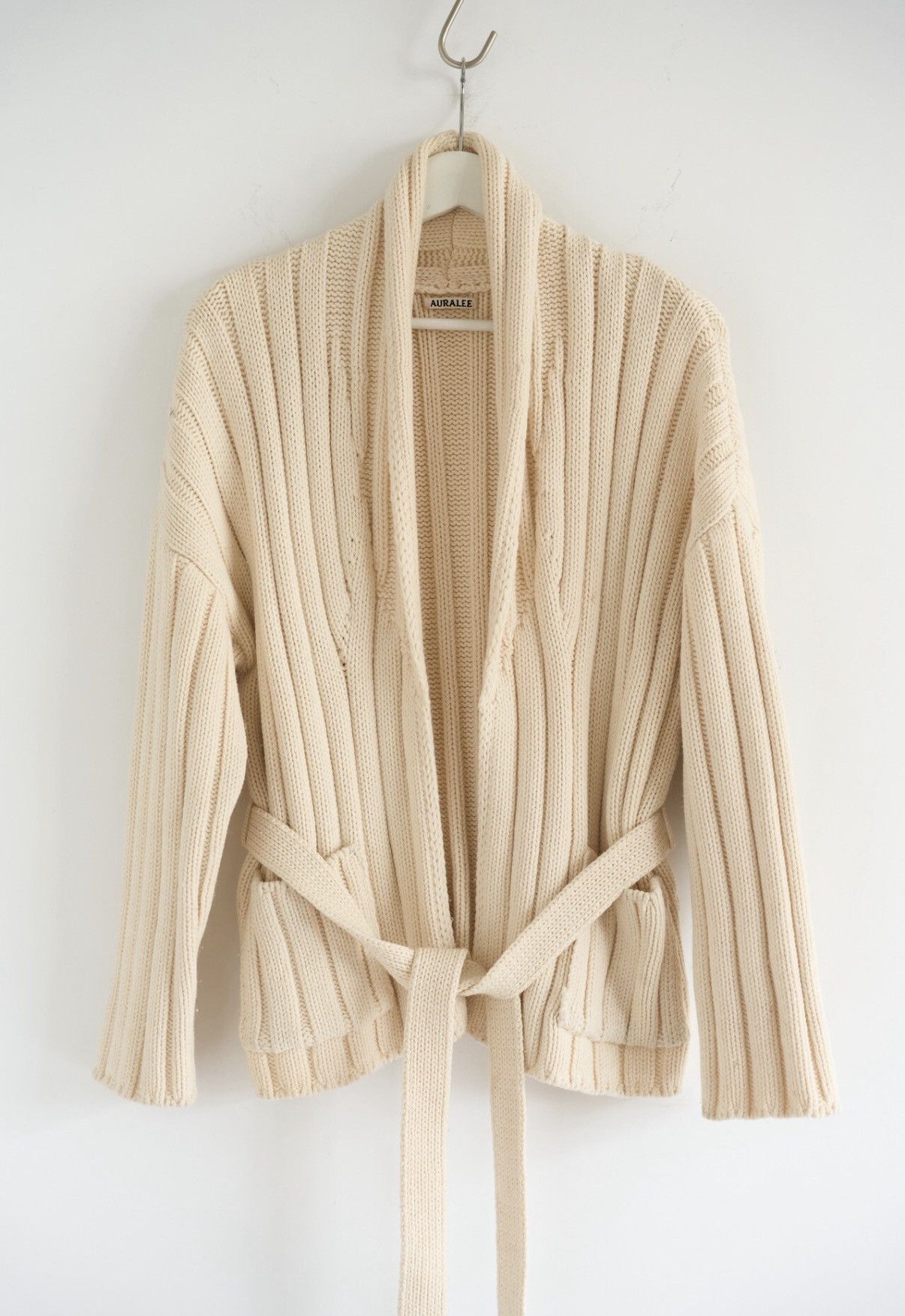 Auralee Auralee Belted Wool Knit Coat J4 Size US XS / EU 42 / 0 - 1 Thumbnail