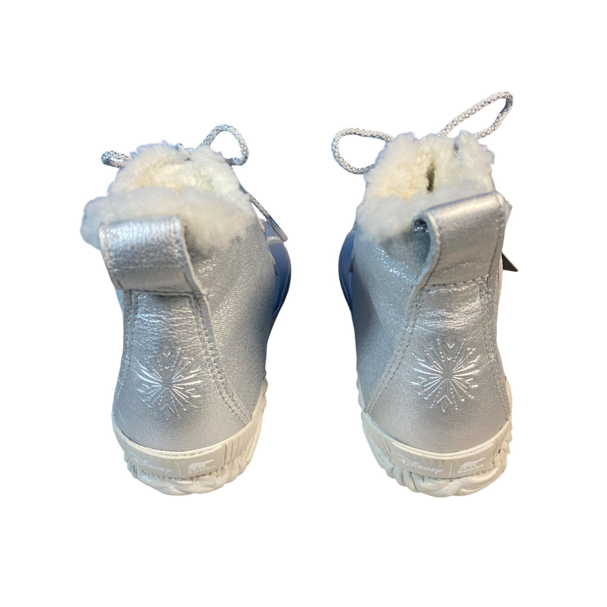 SOREL NEW Sorel Disney Frozen Snow Boots W's 10 Silver Faux Shearl Size US 10 / IT 40 - 4 Thumbnail