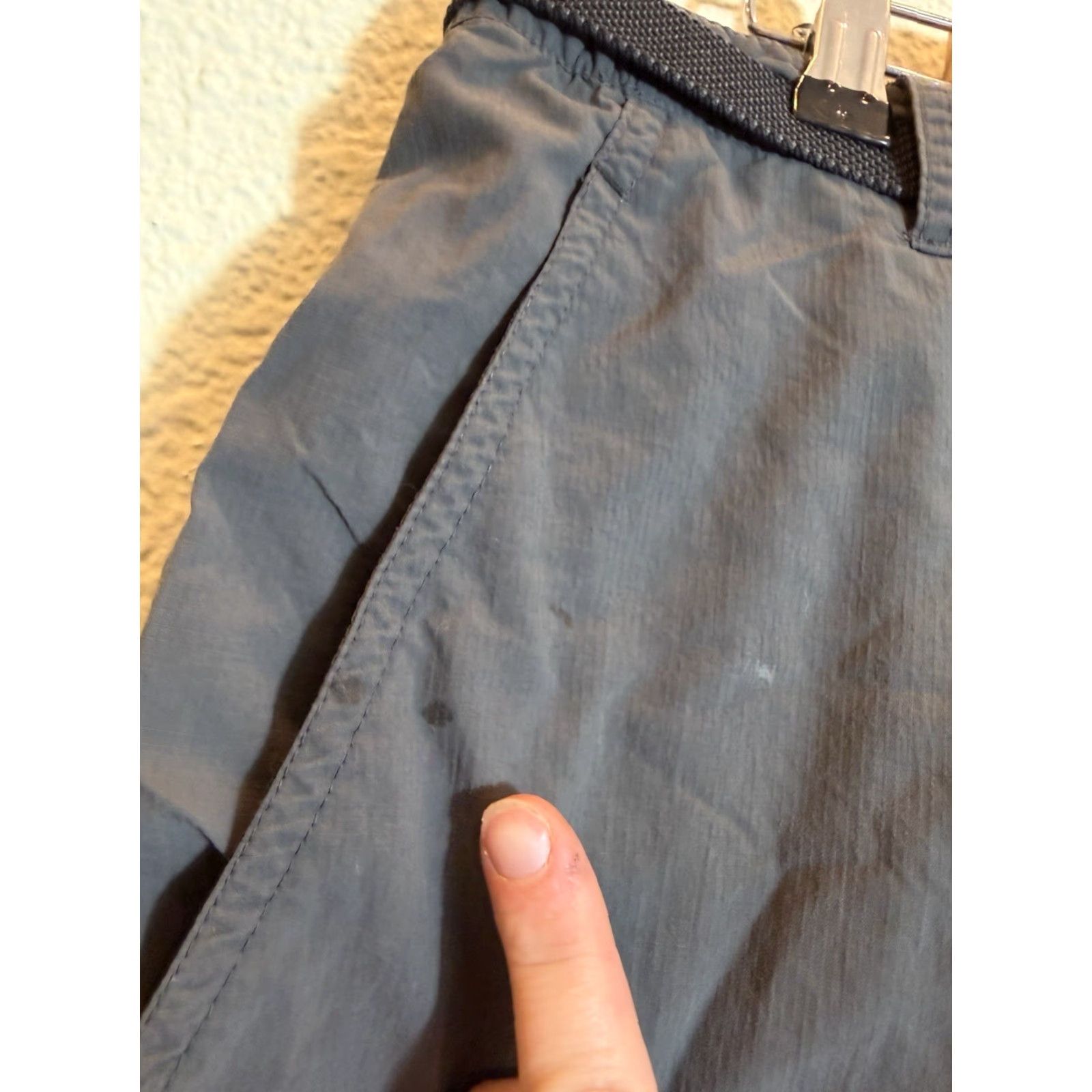 Vintage Columbia Cargo Shorts Belted Mens 38x10 Gray Omni Shade Cargo Belted Mens Size US 38 / EU 54 - 5 Thumbnail