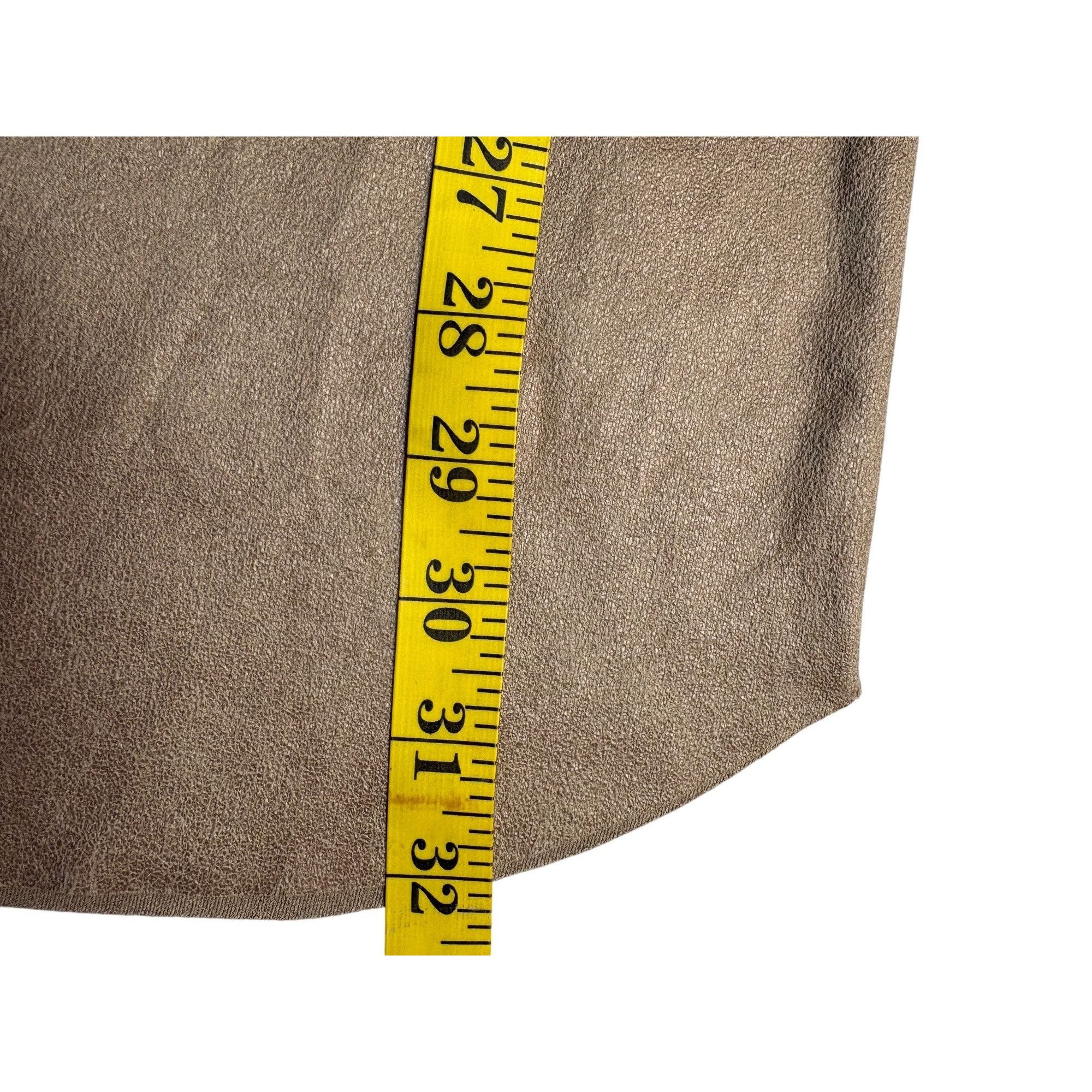 Other Lavender Brown Women Suede T-Shirt Dress Tan S Minimalist, Q Size S / US 4 / IT 40 - 8 Thumbnail