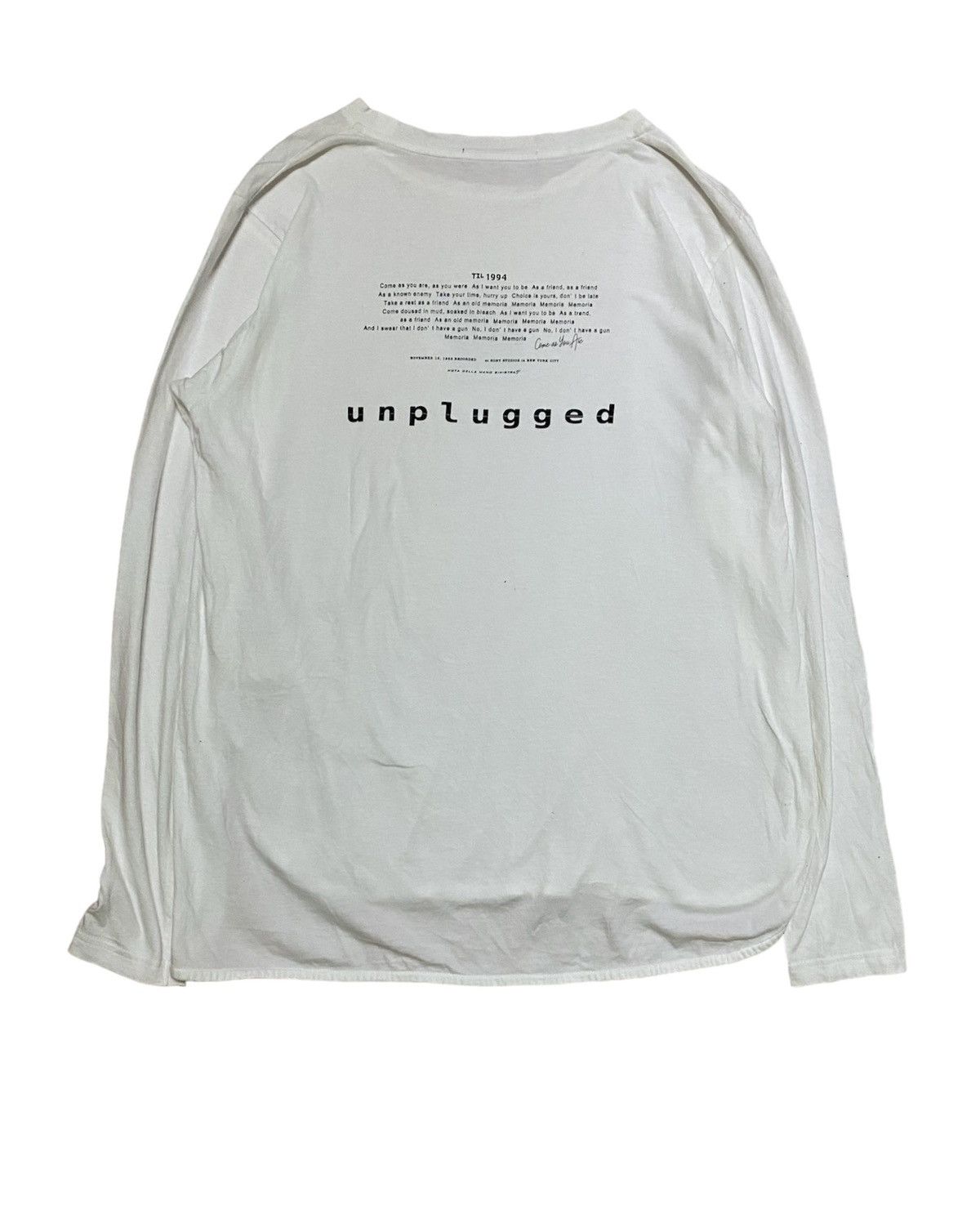 Japanese Brand Nota della mano sinistra Japan Unplugged 1993 cobain Size US M / EU 48-50 / 2 - 1 Thumbnail