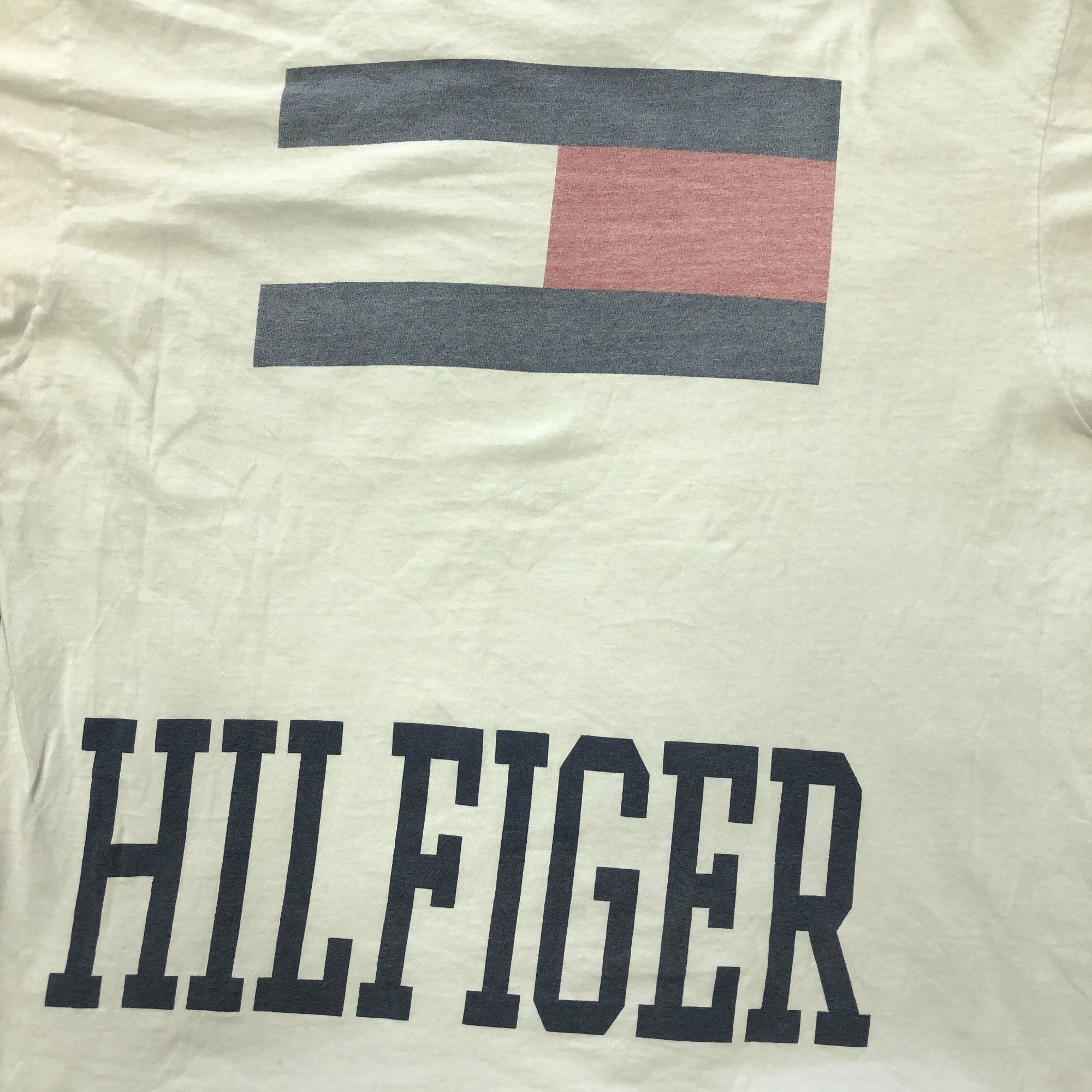 Tommy Hilfiger Vintage Pre-Owned Tommy Hilfiger Crest Large Spellout White Size US XL / EU 56 / 4 - 6 Thumbnail
