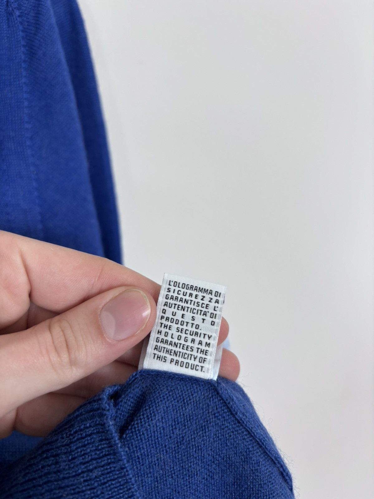 Cavalli Class Roberto Cavalli Class Blue Knit Acrylic Wool 1/4 Zip Sweater Size US XS / EU 42 / 0 - 13 Thumbnail