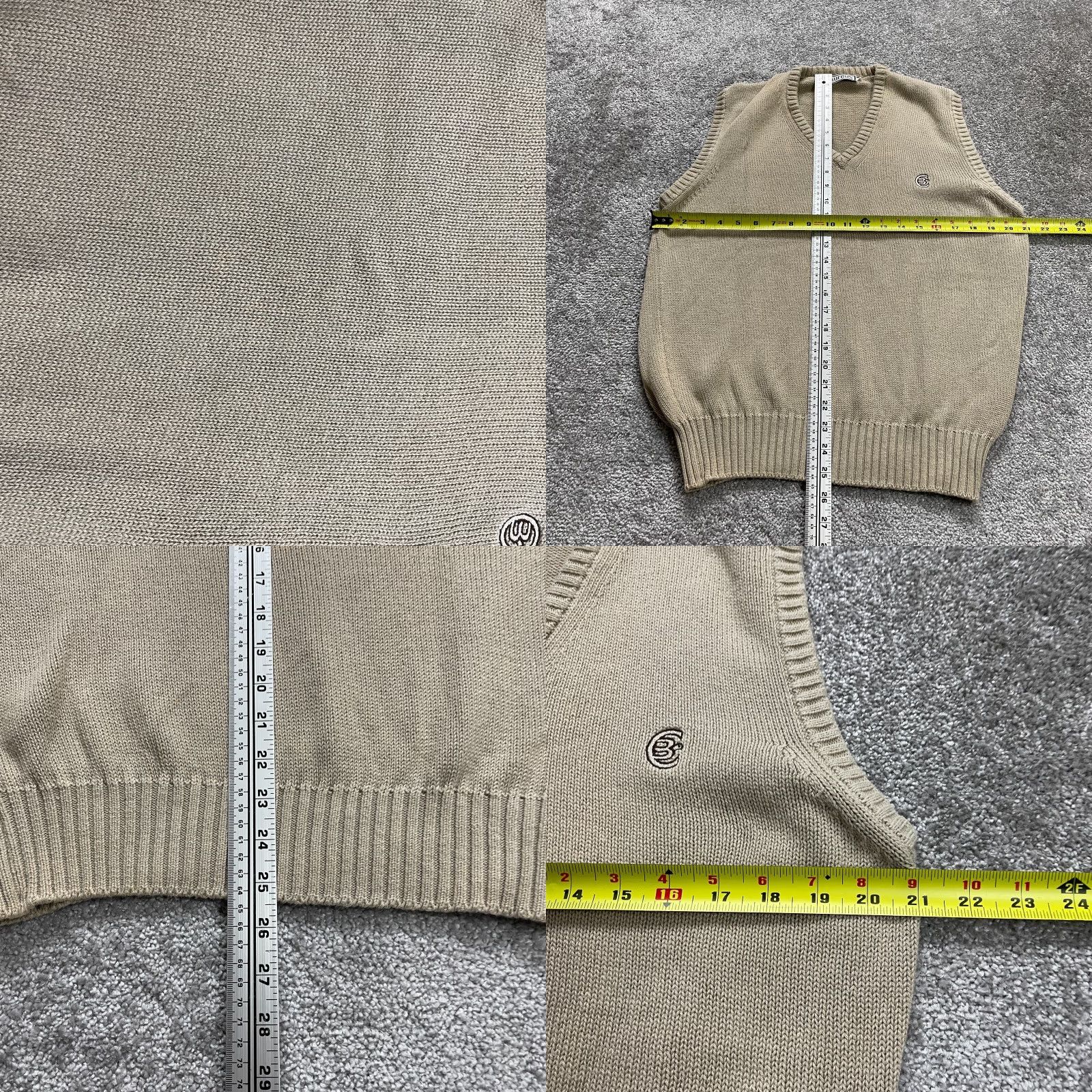 Vintage VINTAGE Aureus Sweater Vest Men Medium Brown Knit V-Neck Pullover Logo Classic Size US M / EU 48-50 / 2 - 8 Thumbnail