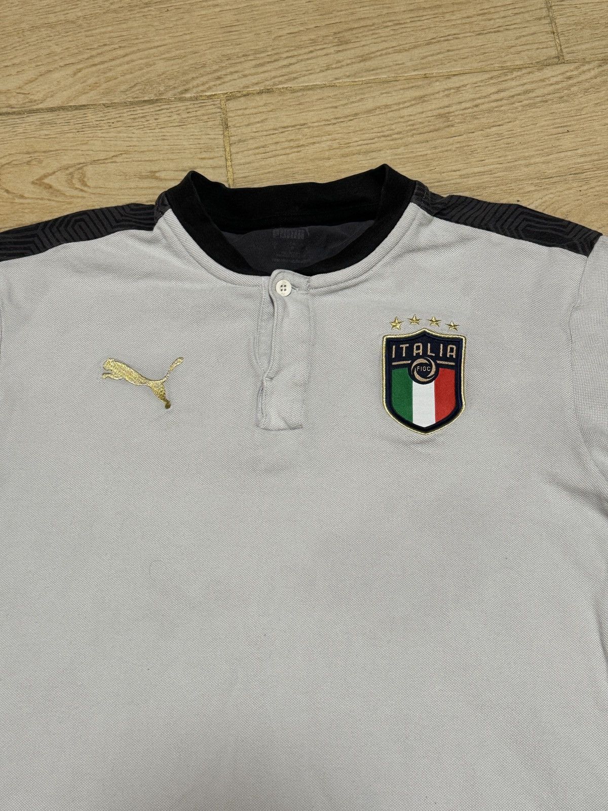 Puma × Vintage Vintage Italia Puma distressed jersey soccer Size US L / EU 52-54 / 3 - 4 Thumbnail