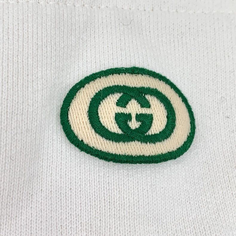 Gucci Gucci SizeXS White logo embroidered cotton drawstring leg c Size US 27 - 6 Thumbnail