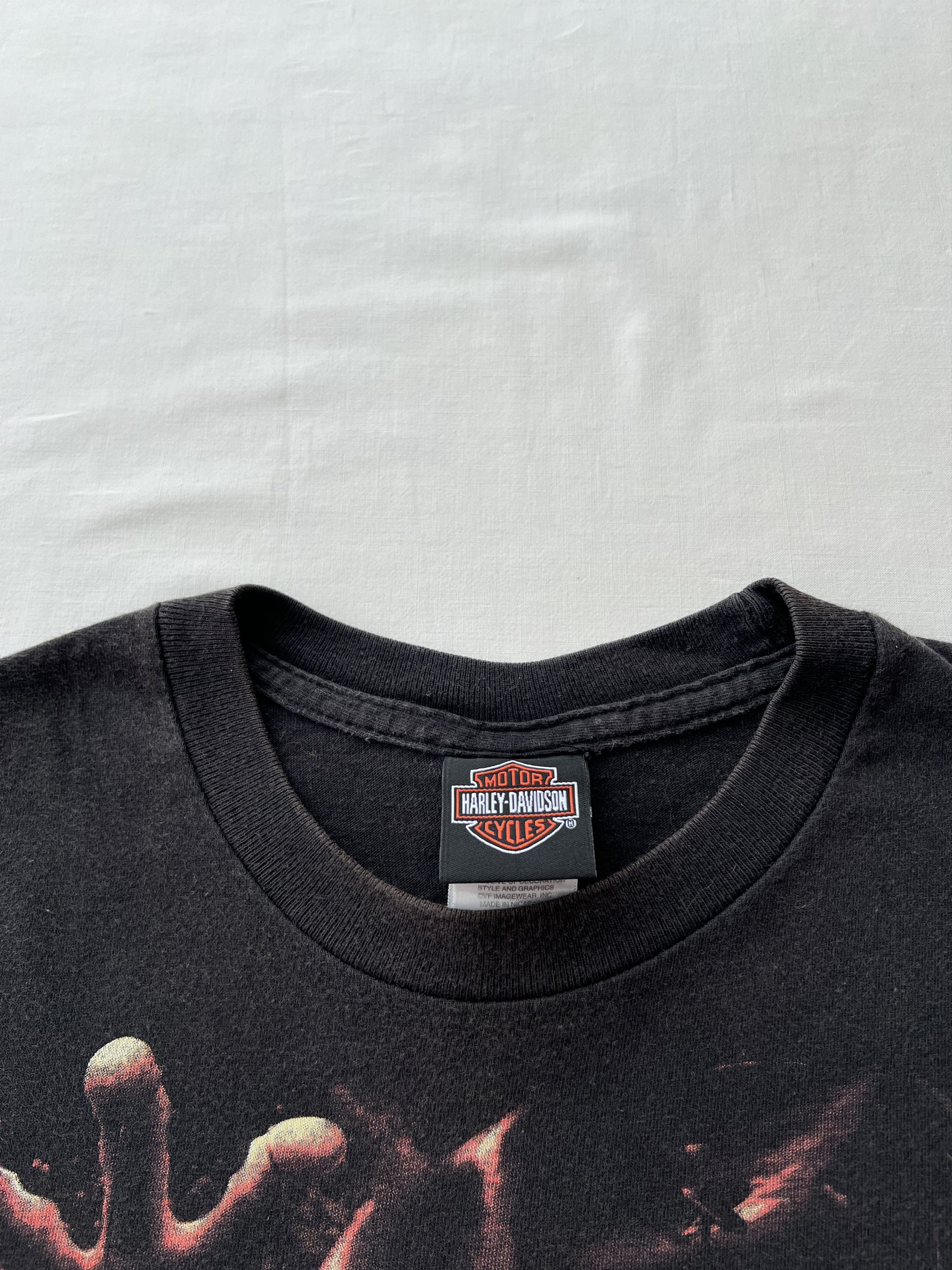 Harley Davidson Vintage 2000s Harley Davidson Joker Clown Austria T-shirt Size US M / EU 48-50 / 2 - 11 Thumbnail