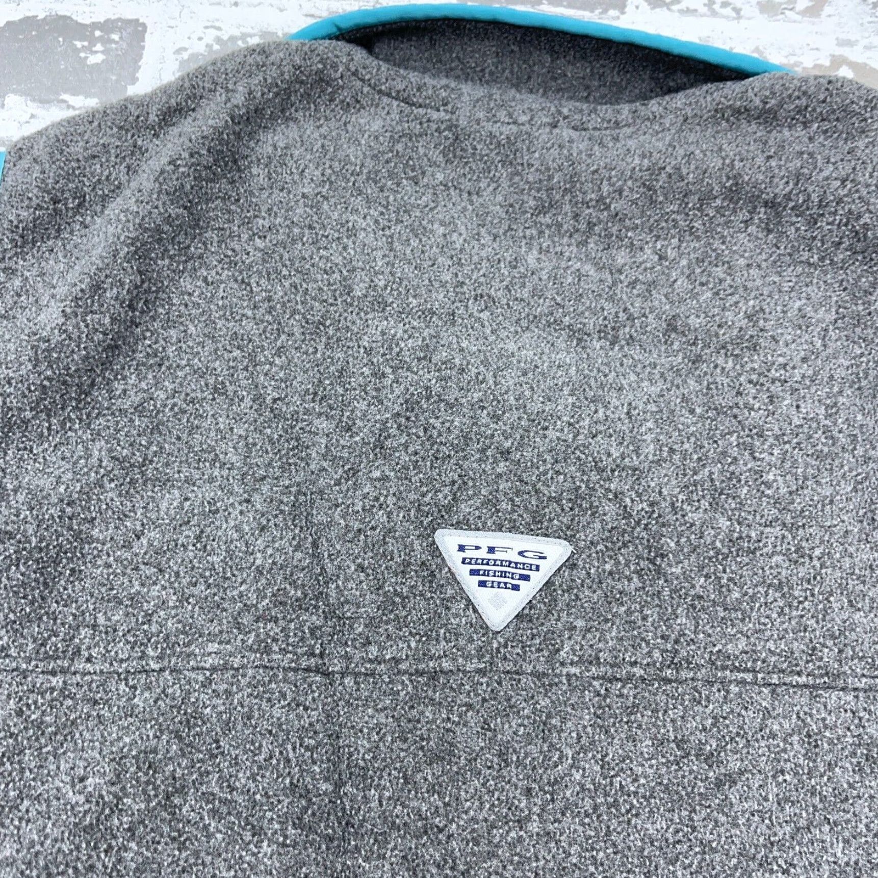 Layer 8 Columbia PFG Vest Women Medium Gray Blue Fleece A58 Size M / US 6-8 / IT 42-44 - 6 Thumbnail