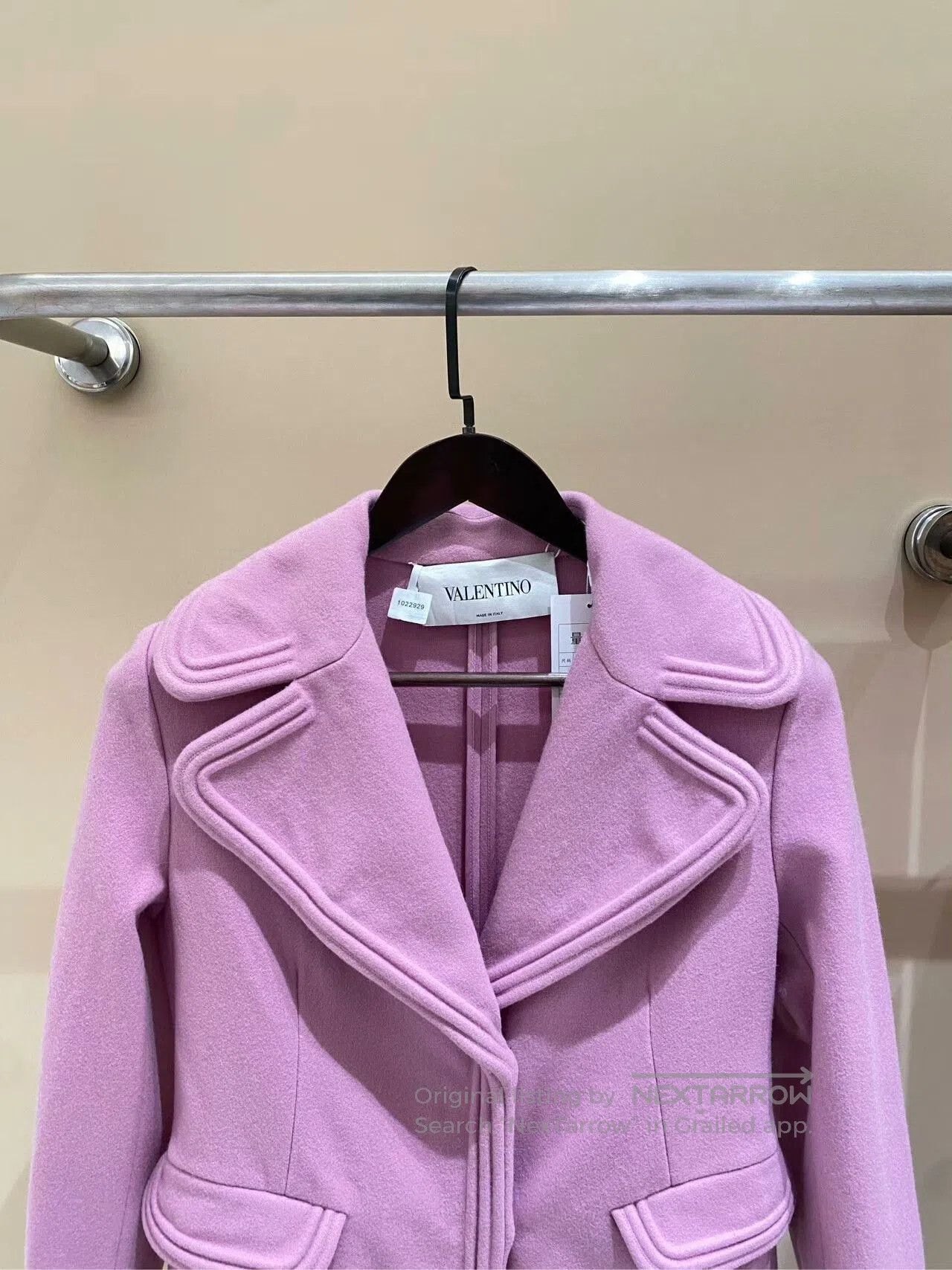 Valentino Valentino Pink Purple Long Wool Coat. Size US S / EU 44-46 / 1 - 6 Thumbnail