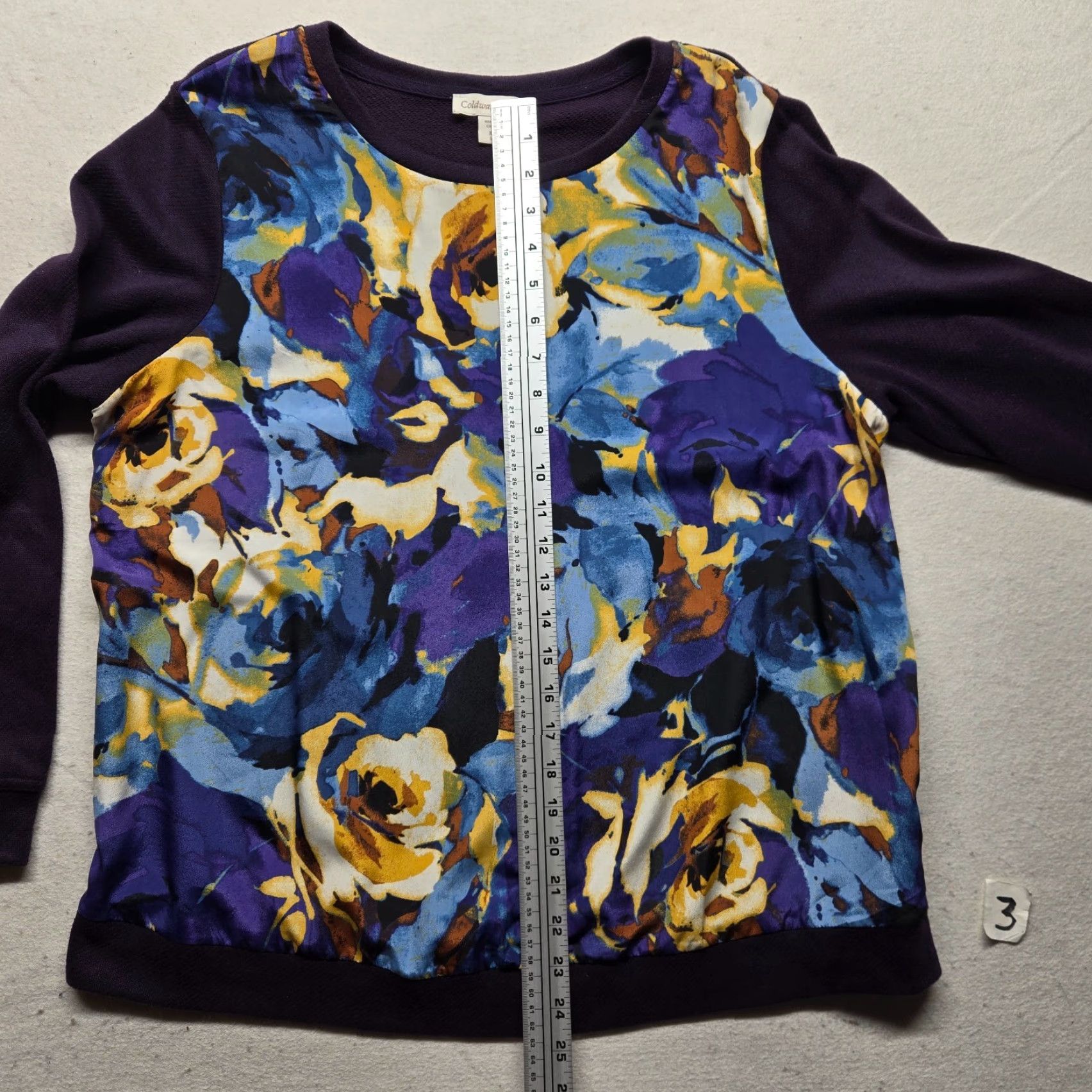 Coldwater Creek Coldwater Creek Shirt Adult Women XL Multicolor Floral Long Sleeve Size XL / US 12-14 / IT 48-50 - 5 Thumbnail