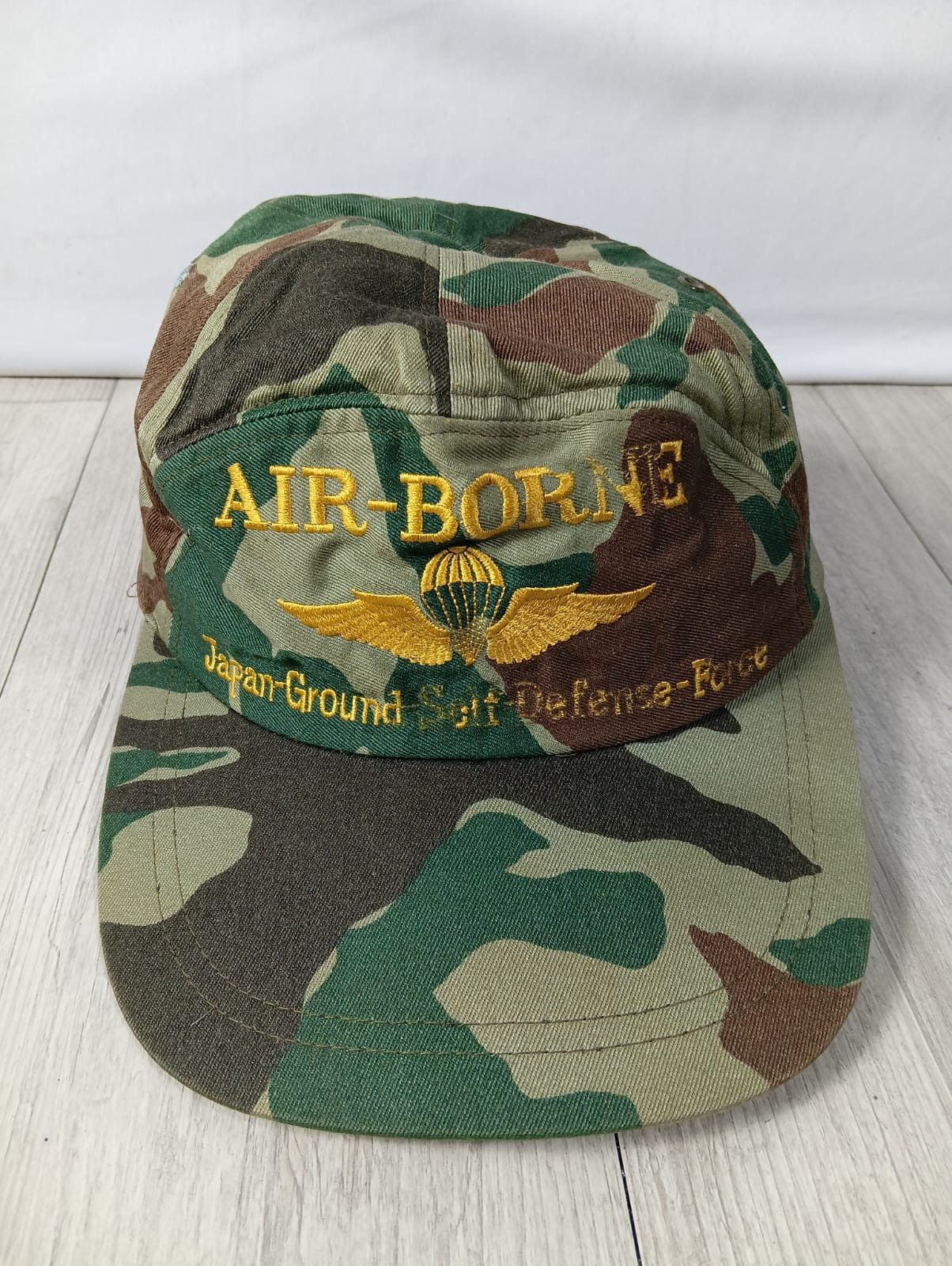 Vintage Vintage cap AIR BORNE JAPAN GROUND SOLF DEFENCE FORCE Size 38 - 2 Thumbnail