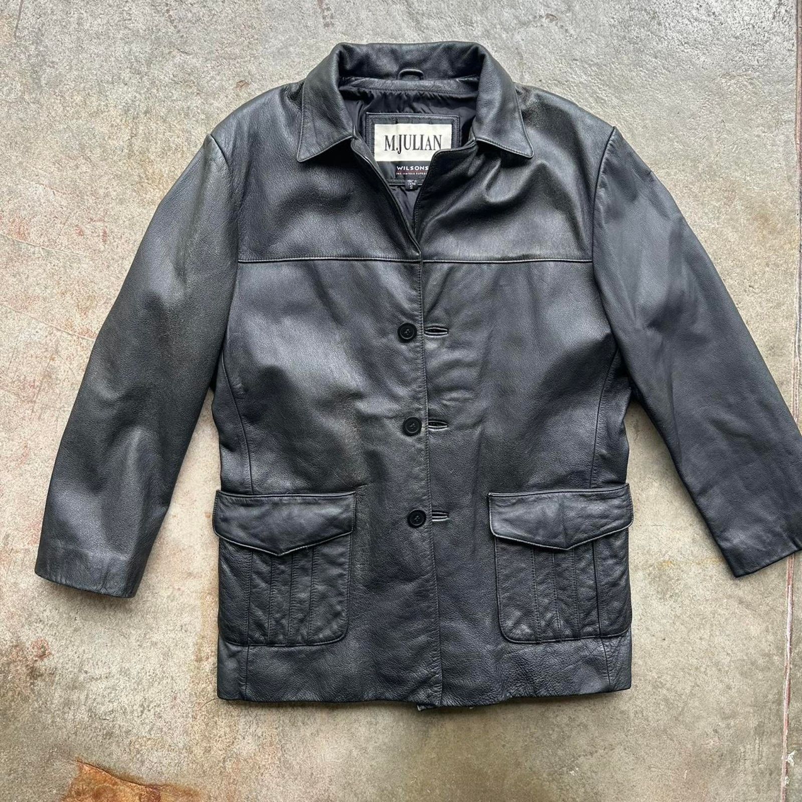 by Wilson's Black Leather jacket