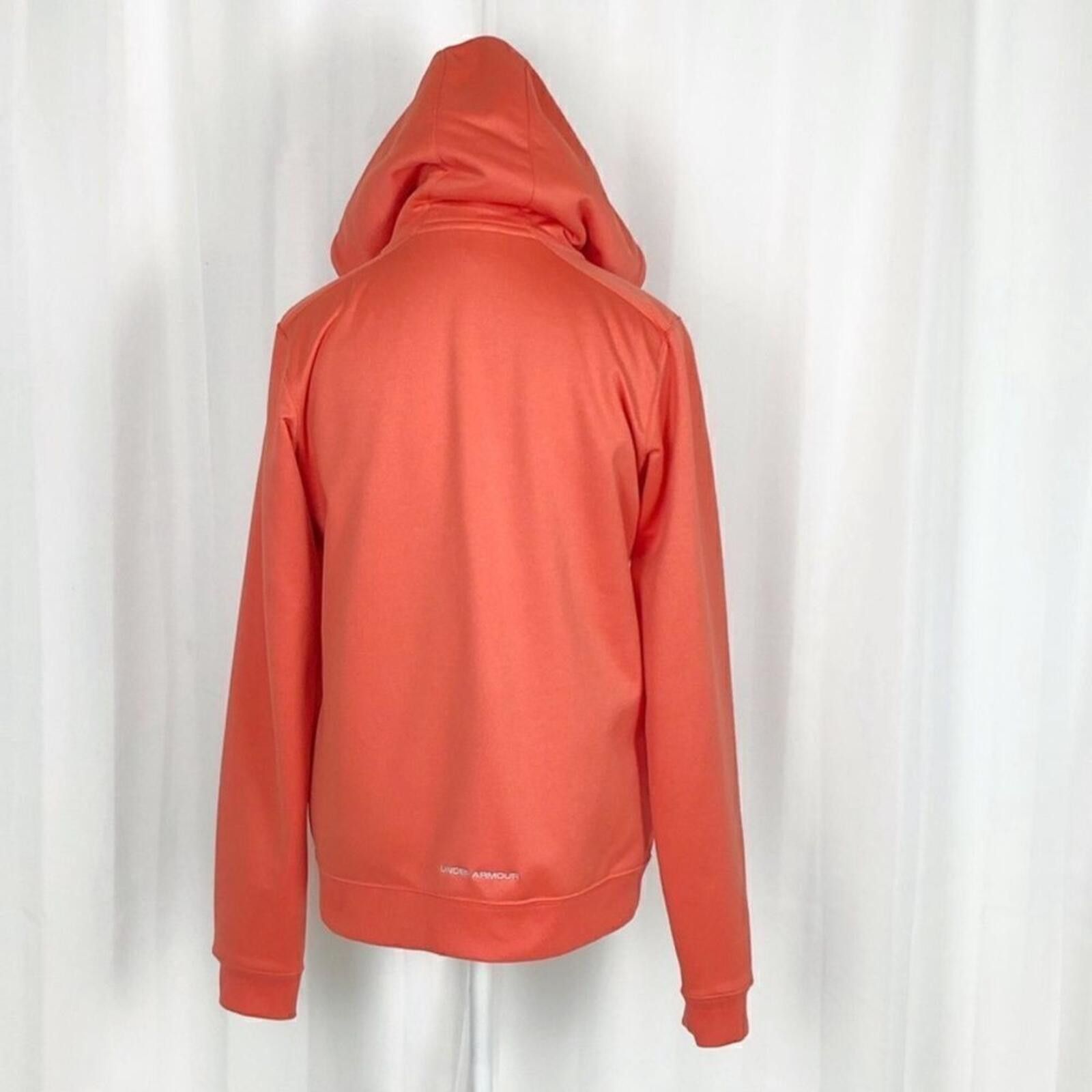 Under Armour Under Armour Orange Full-Zip Hoodie Sweatshirt Size M / US 6-8 / IT 42-44 - 5 Thumbnail