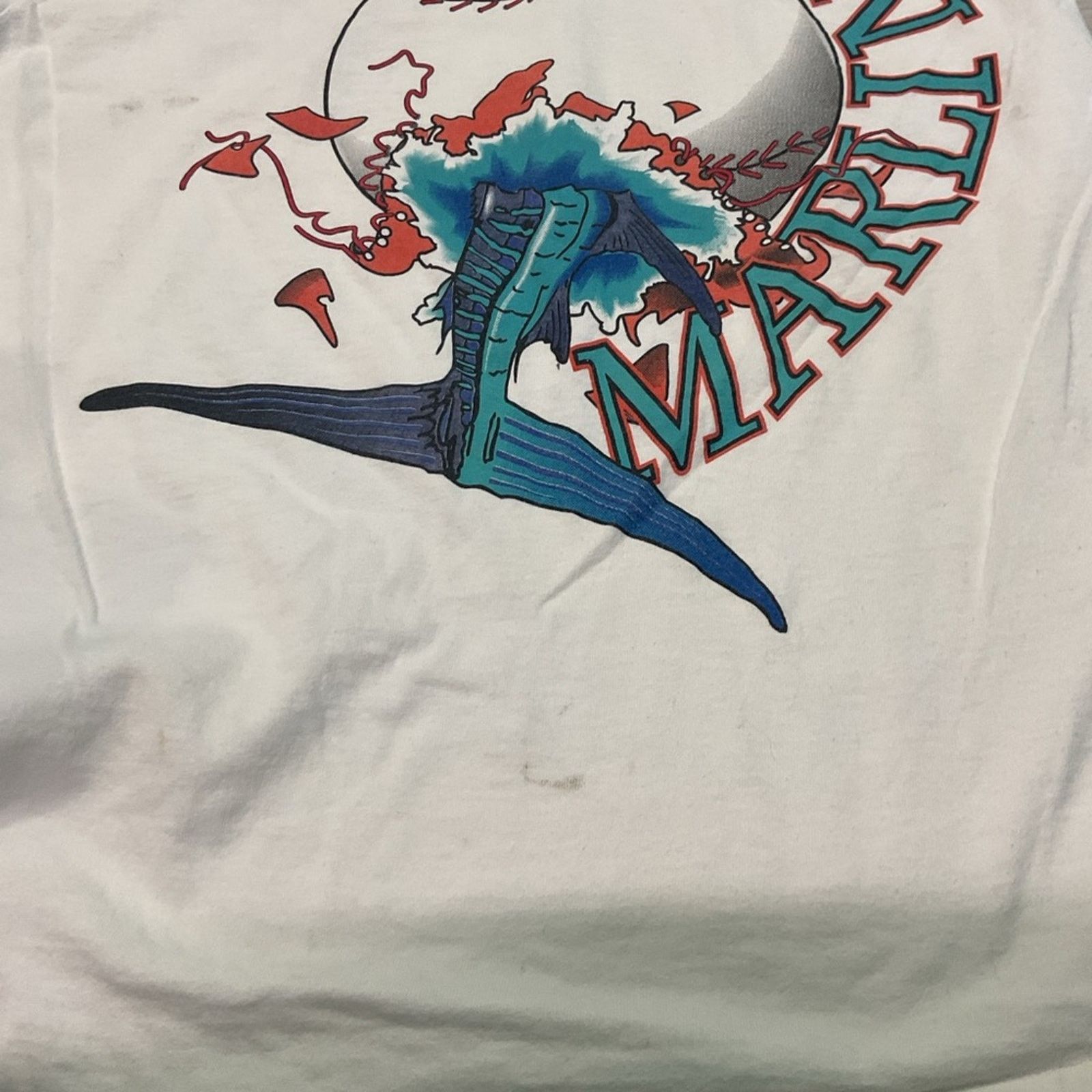 Nutmeg Vintage 90s Nutmeg Florida Marlins T-Shirt Size US L / EU 52-54 / 3 - 4 Thumbnail
