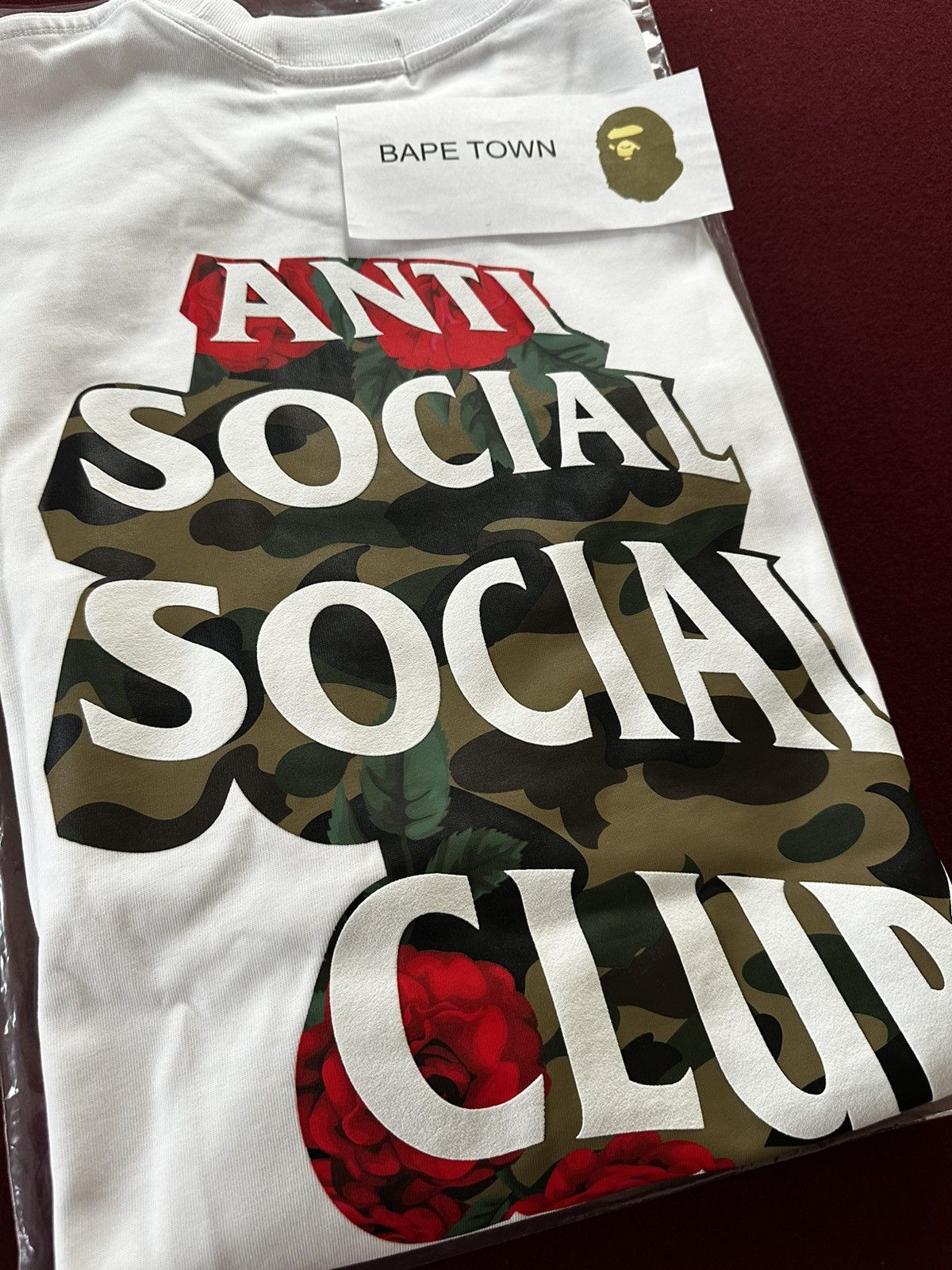 Anti Social Social Club × Bape BAPE X ASSC TEE #2 (WHITE) Size US XL / EU 56 / 4 - 5 Thumbnail