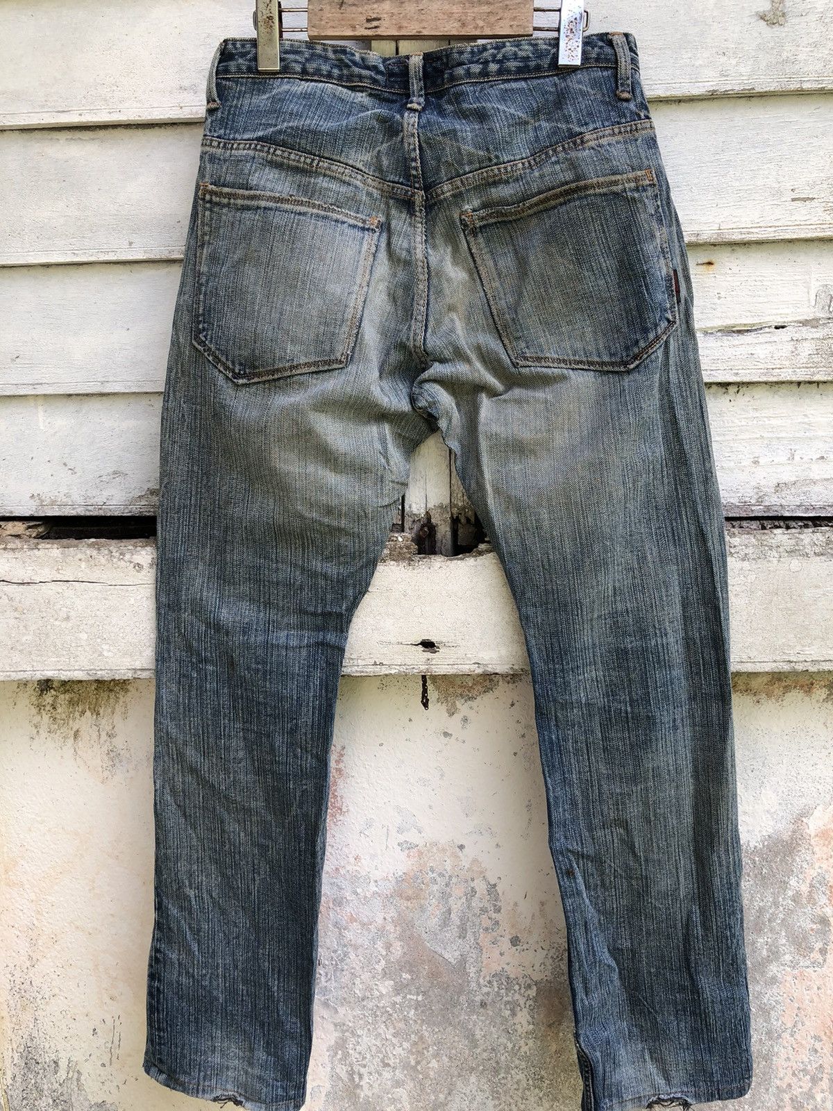 Johnbull × KOJIMA GENES Vintage John Bull Kojima Distressed Knee Ripped Jean Size US 31 - 4 Thumbnail