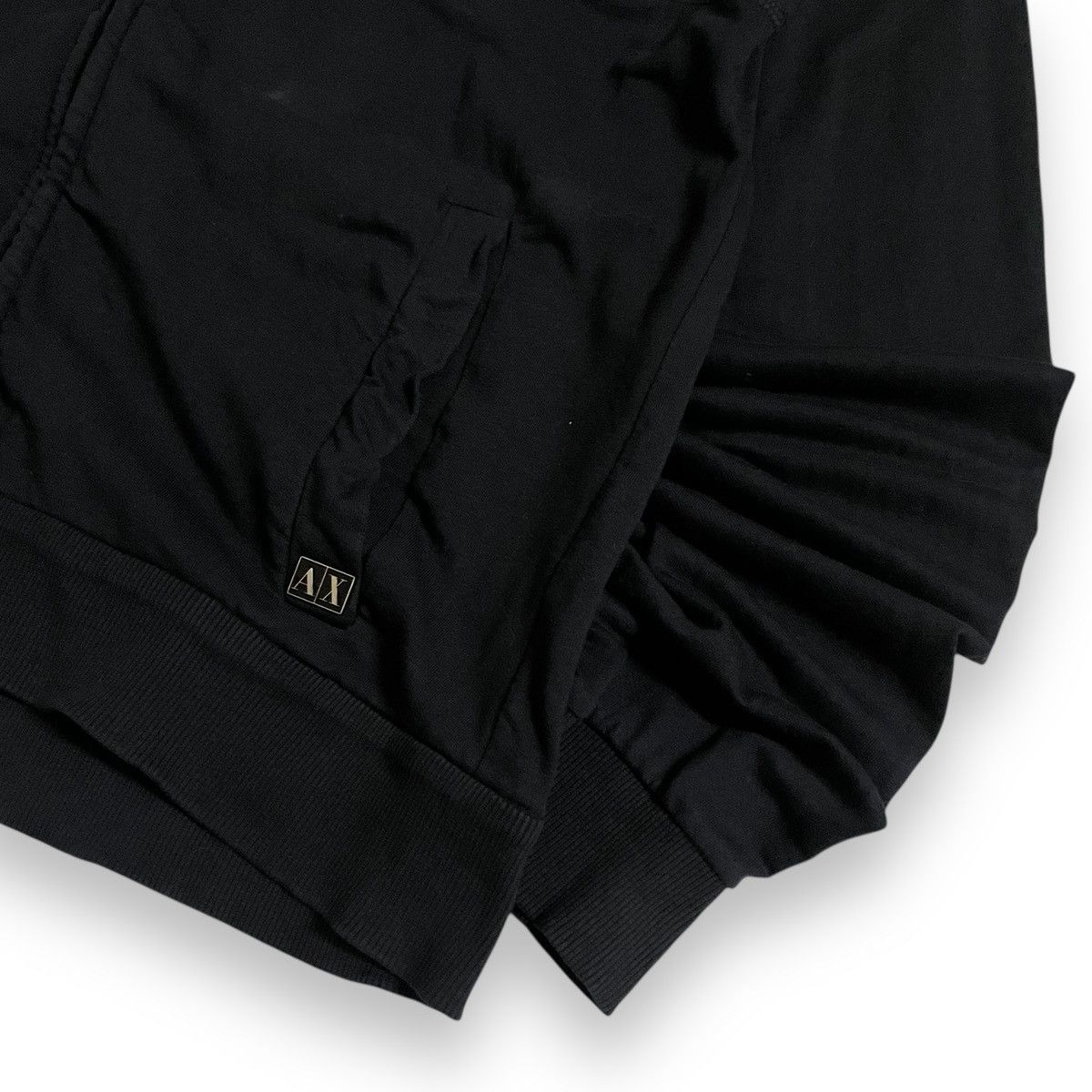 If Six Was Nine Vintage Black Armani Exchange AX Zipper Hoodie Bondage Size US L / EU 52-54 / 3 - 4 Thumbnail