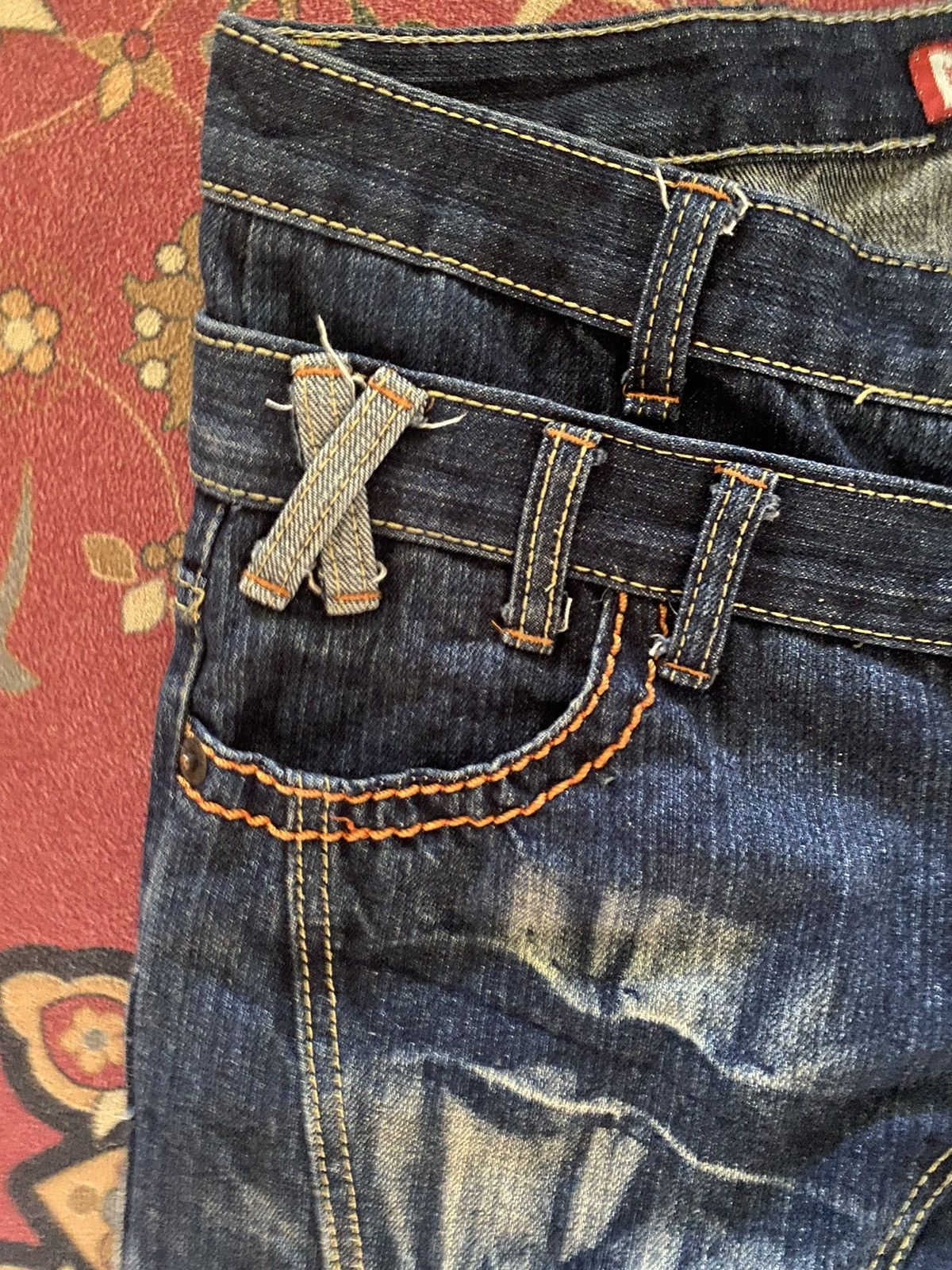 Japanese Brand Vintage Japanese Brand Double Waist Punk Design Style Size US 30 / EU 46 - 5 Thumbnail
