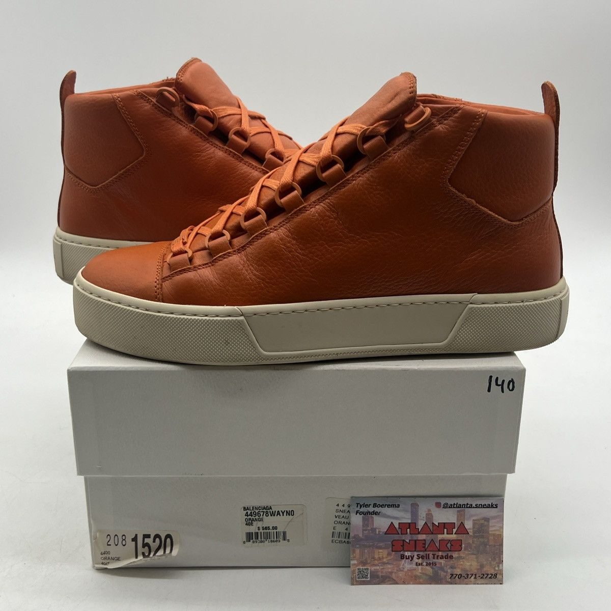 Balenciaga Balenciaga arena high orange Size US 9.5 / EU 42-43 - 1 Thumbnail