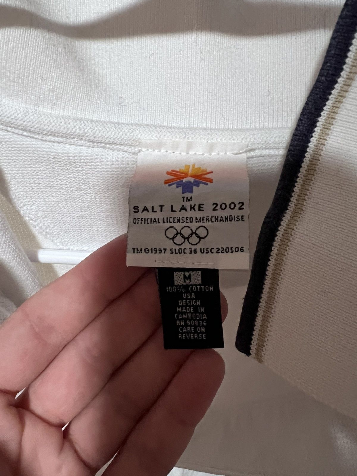 USA Olympics Salt Lake City 2002 Olympics White Polo Shirt Size US M / EU 48-50 / 2 - 3 Thumbnail