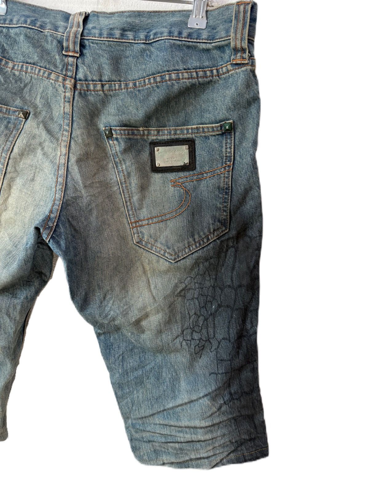 semanticdesign Semantic Design Shorts Denim Mountain Rock Art Size US 34 / EU 50 - 5 Thumbnail