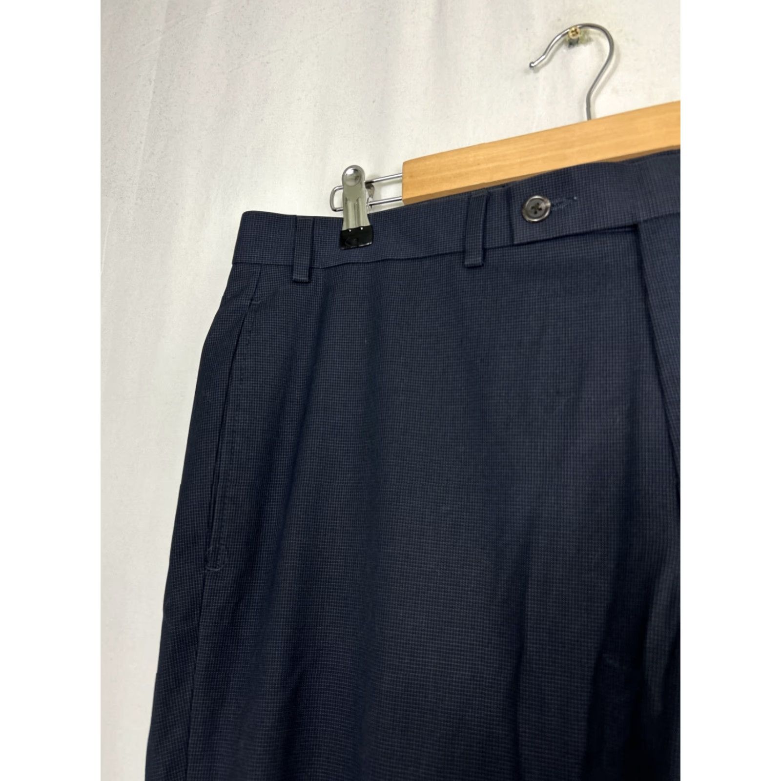 Ralph Lauren Lauren Ralph Lauren Dress Pants Geometric Polyester Rayon Mens 36x30 Blue Black 36 Regular Inseam 30 Dress Pants Mens Blue Geometric Pattern Size US 36 / EU 52 - 4 Thumbnail